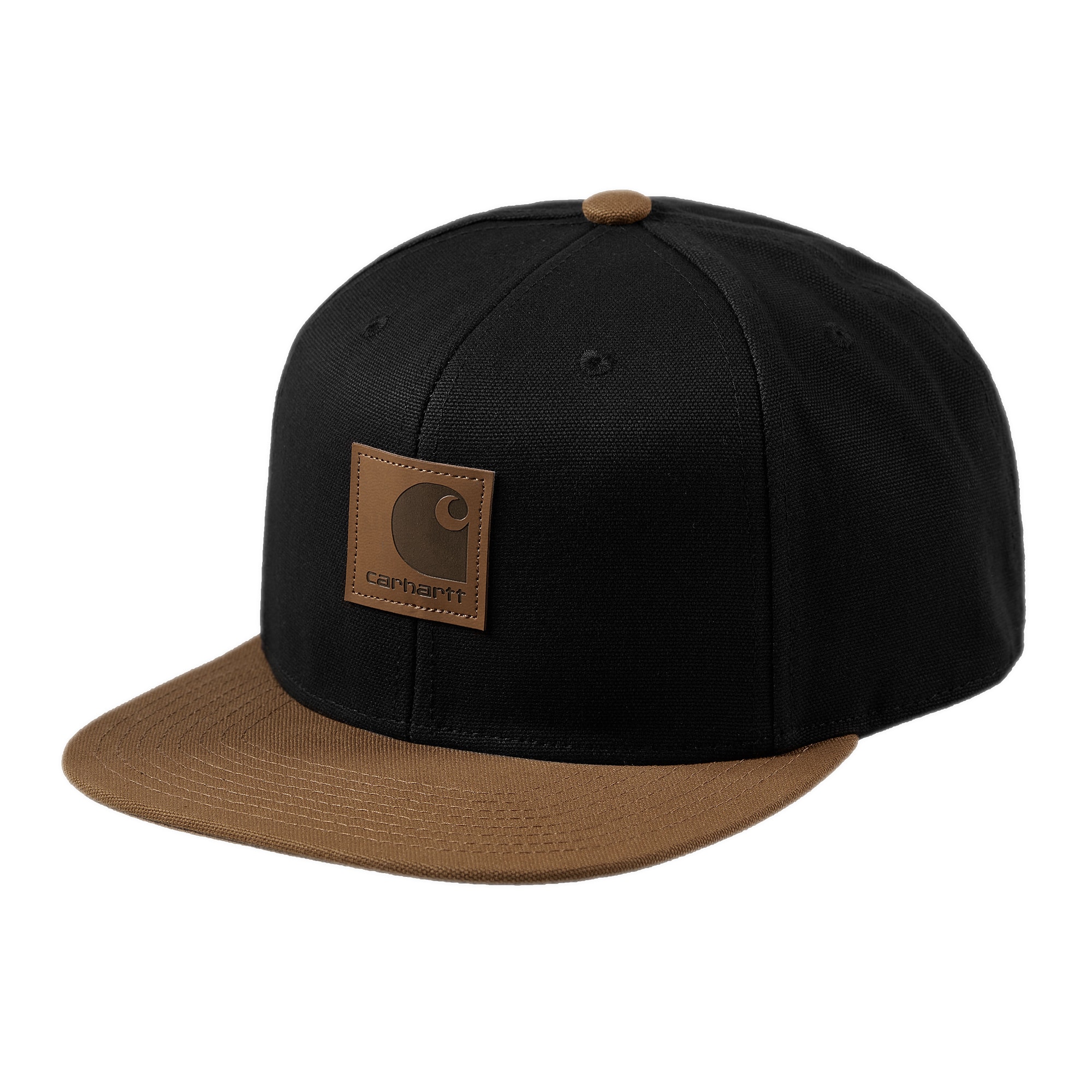 Carhartt WIP Logo Cap  Bi-Colored - black/brown