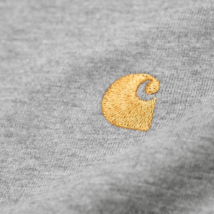 Carhartt WIP Chase T-Shirt - grey heather/gold – Bild 2