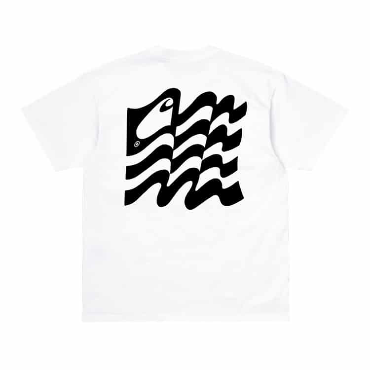 Carhartt WIP Wavy State T-Shirt - white/black – Bild 2