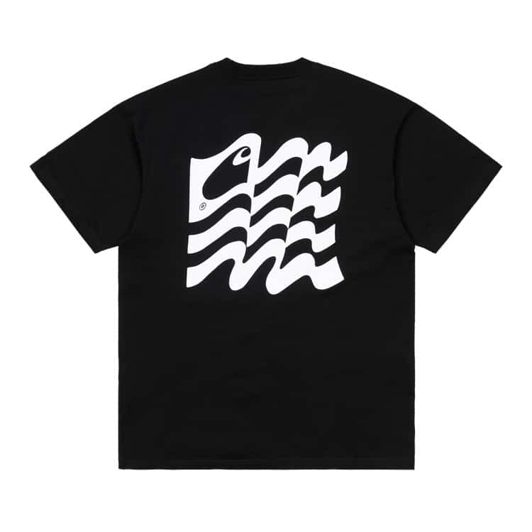 Carhartt WIP Wavy State T-Shirt - black/white – Bild 2