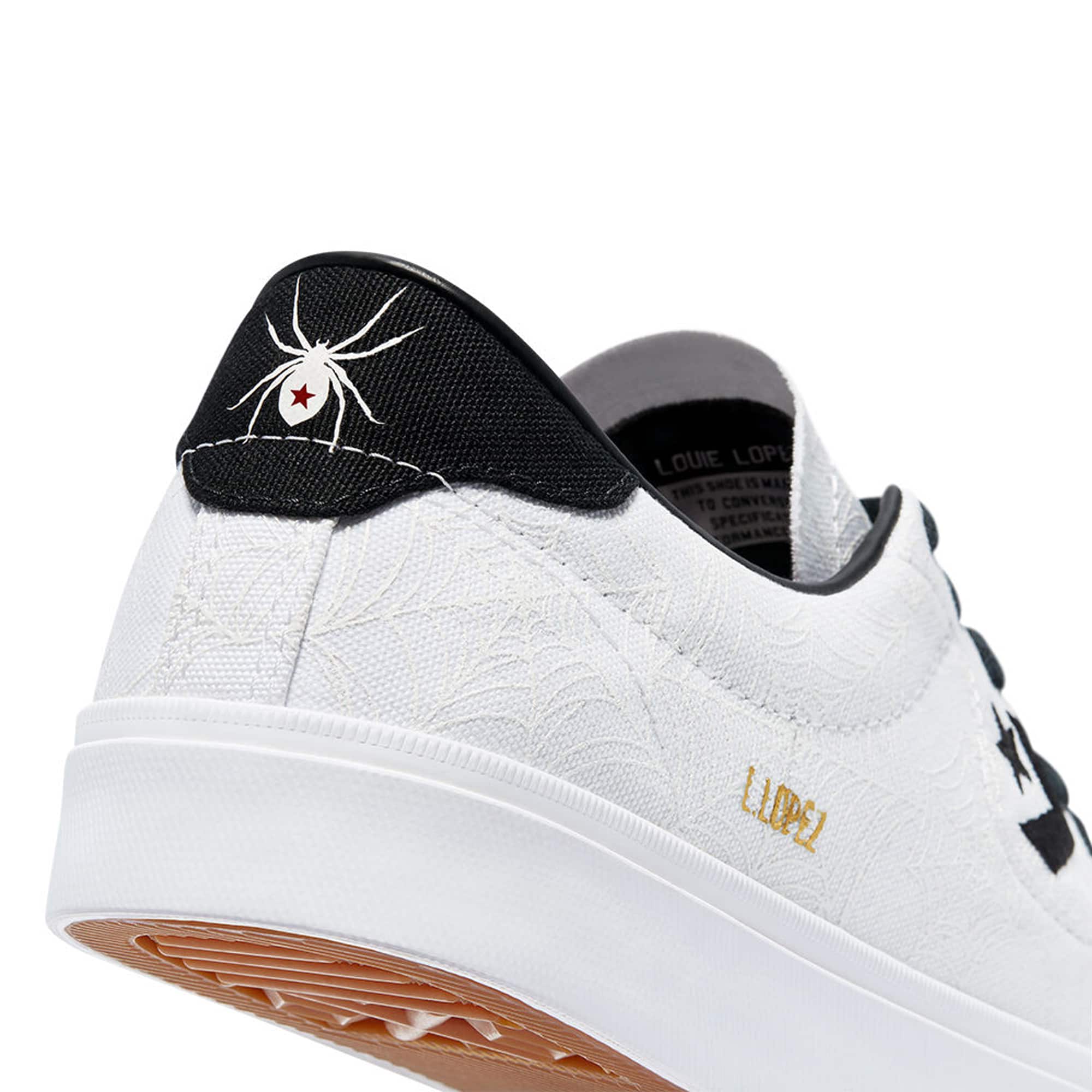Converse Louie Lopez Pro OX - white/black/university red – Bild 8