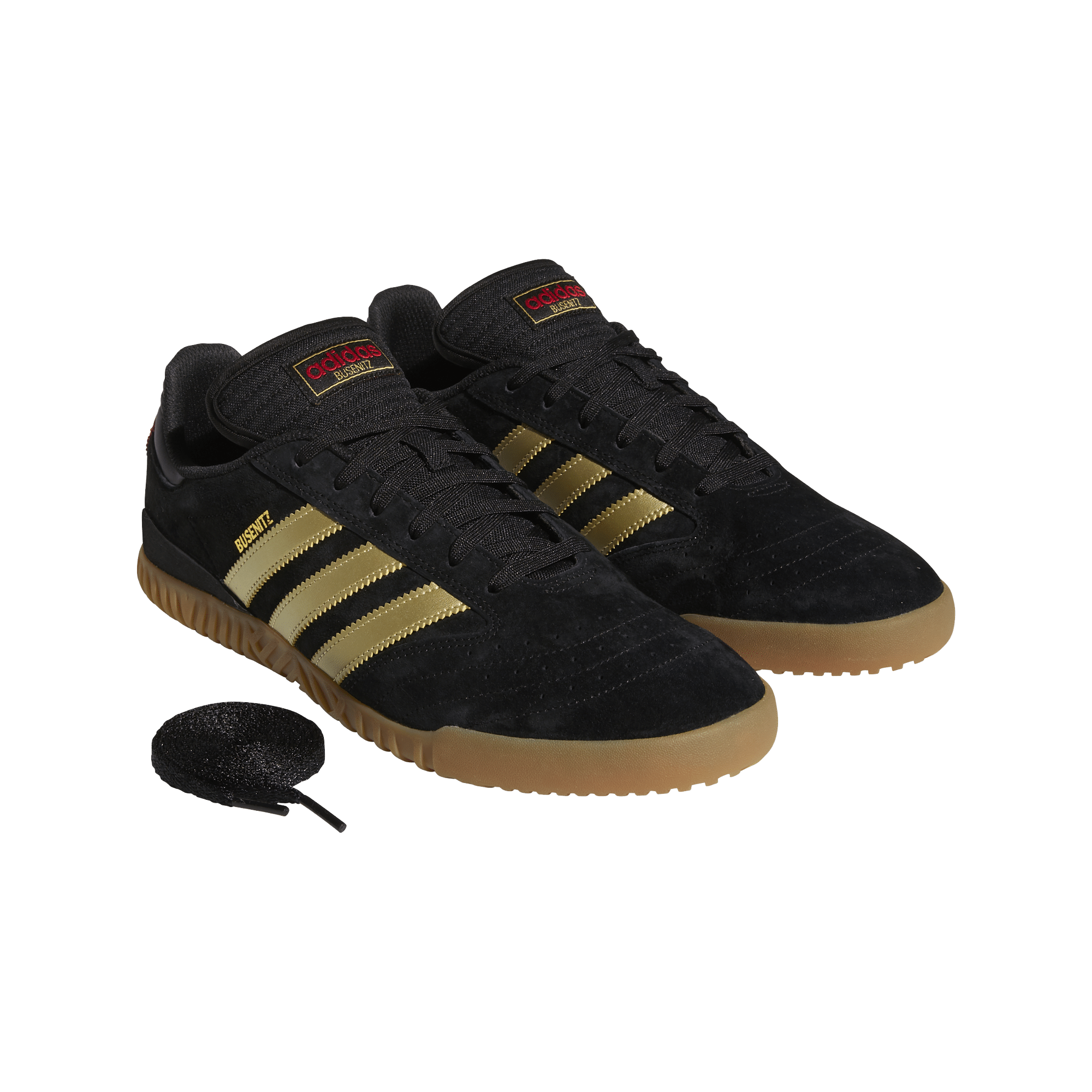 Adidas Skateboarding Busenitz Indoor Super - black/gold/scarle – Bild 4