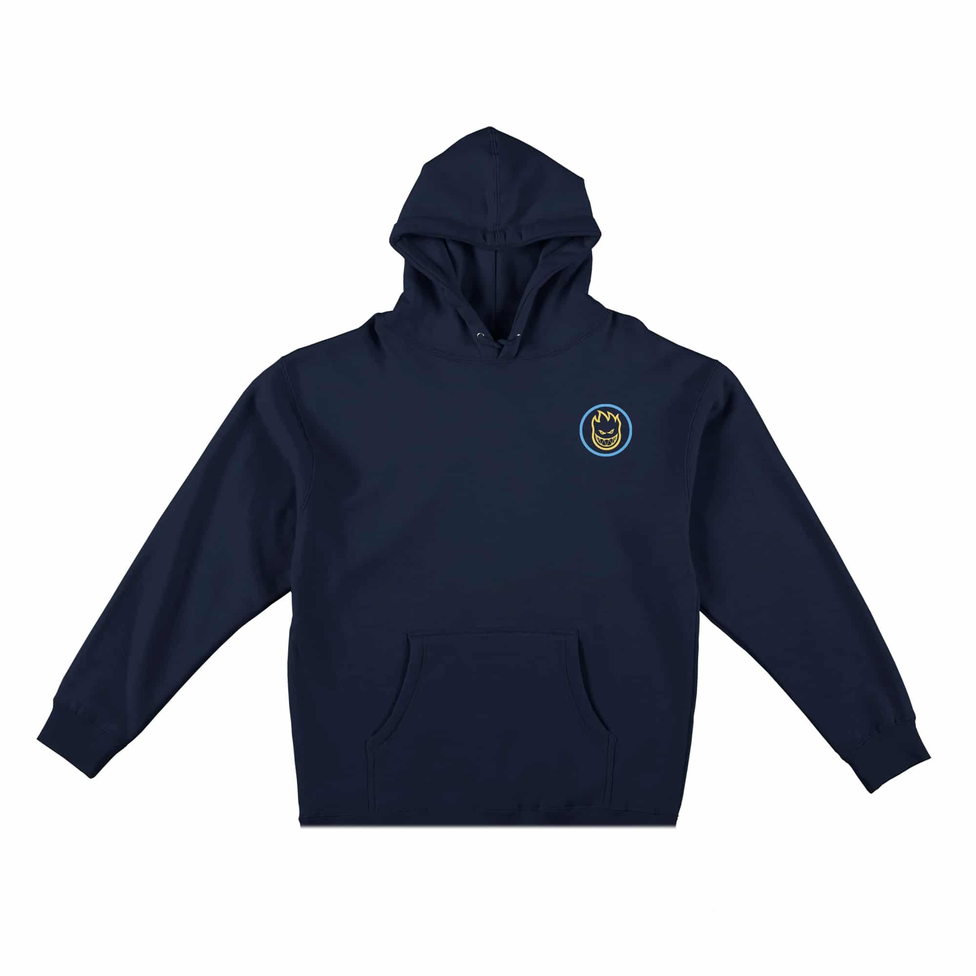 Spitfire Classic Swirl Fade Hoodie - Navy/Yellow