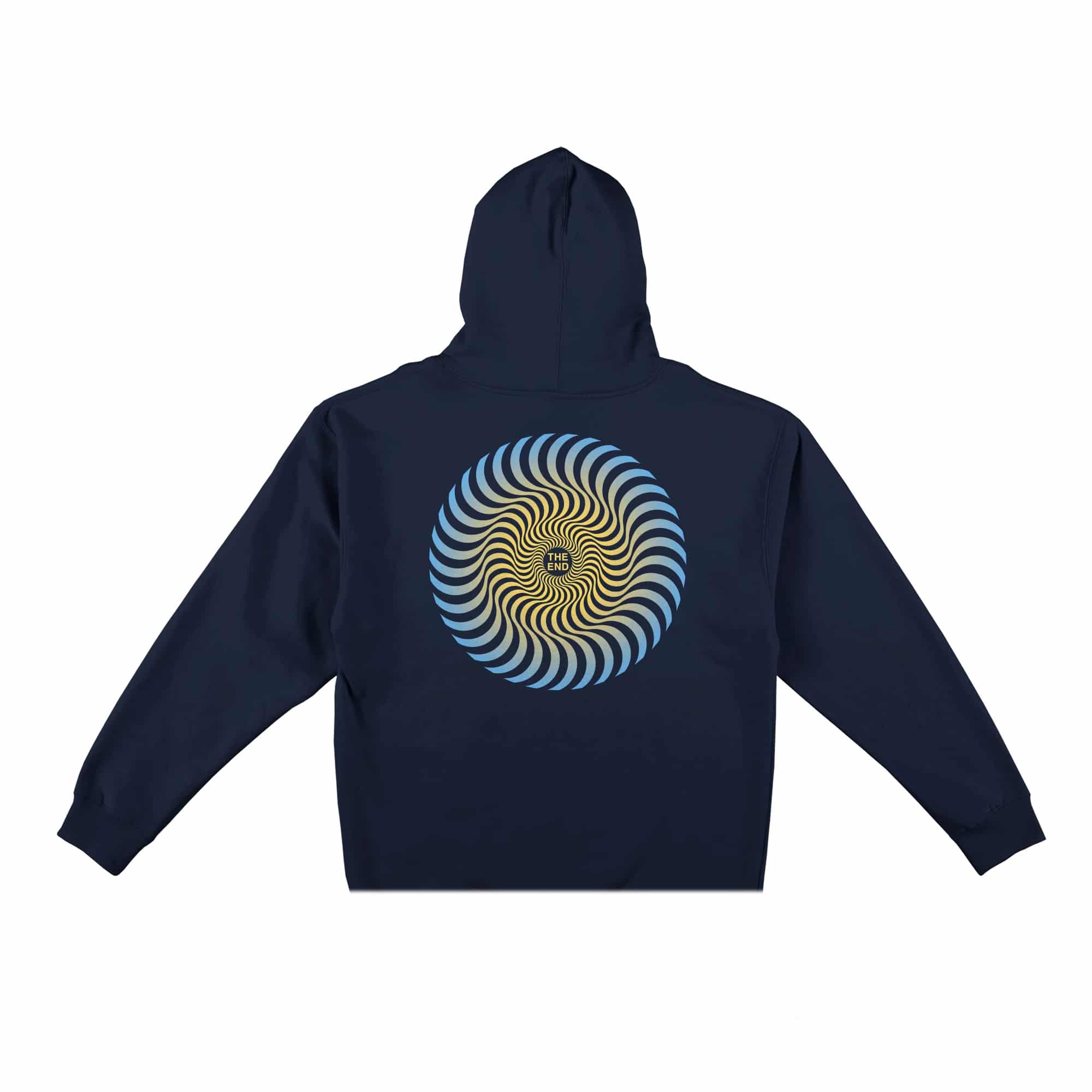 Spitfire Classic Swirl Fade Hoodie - Navy/Yellow – Bild 2