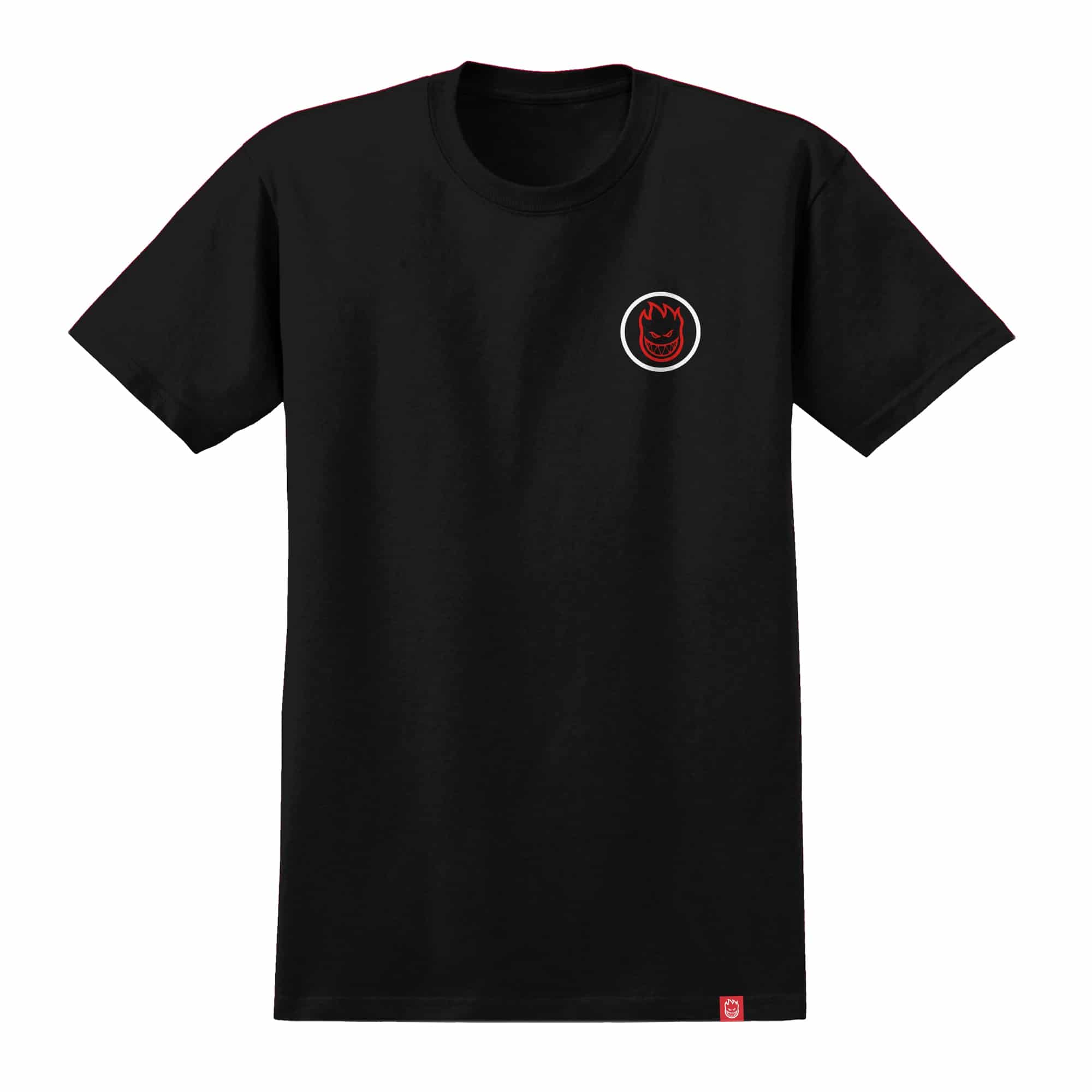 Spitfire Classic Swirl Fade T-Shirt - black/red