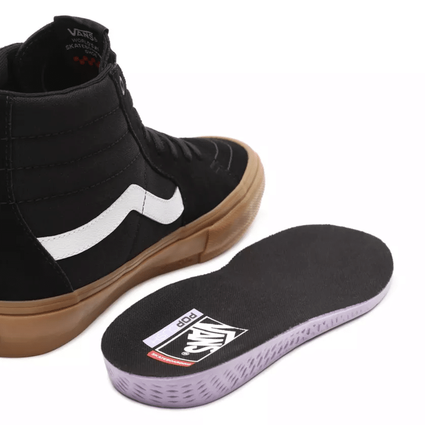 Vans Skate Sk8 Hi - black/gum – Bild 5