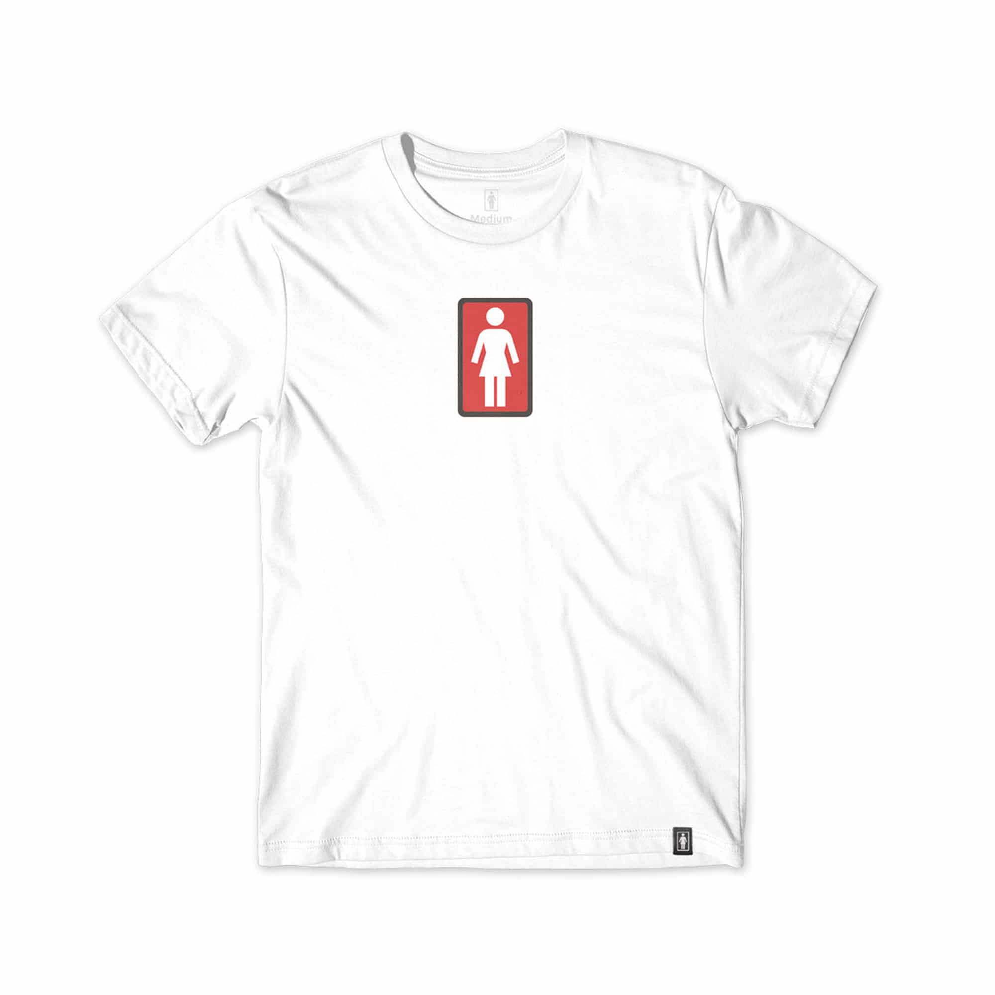 Girl Skateboards Classic OG Comfort T-Shirt - white/ red