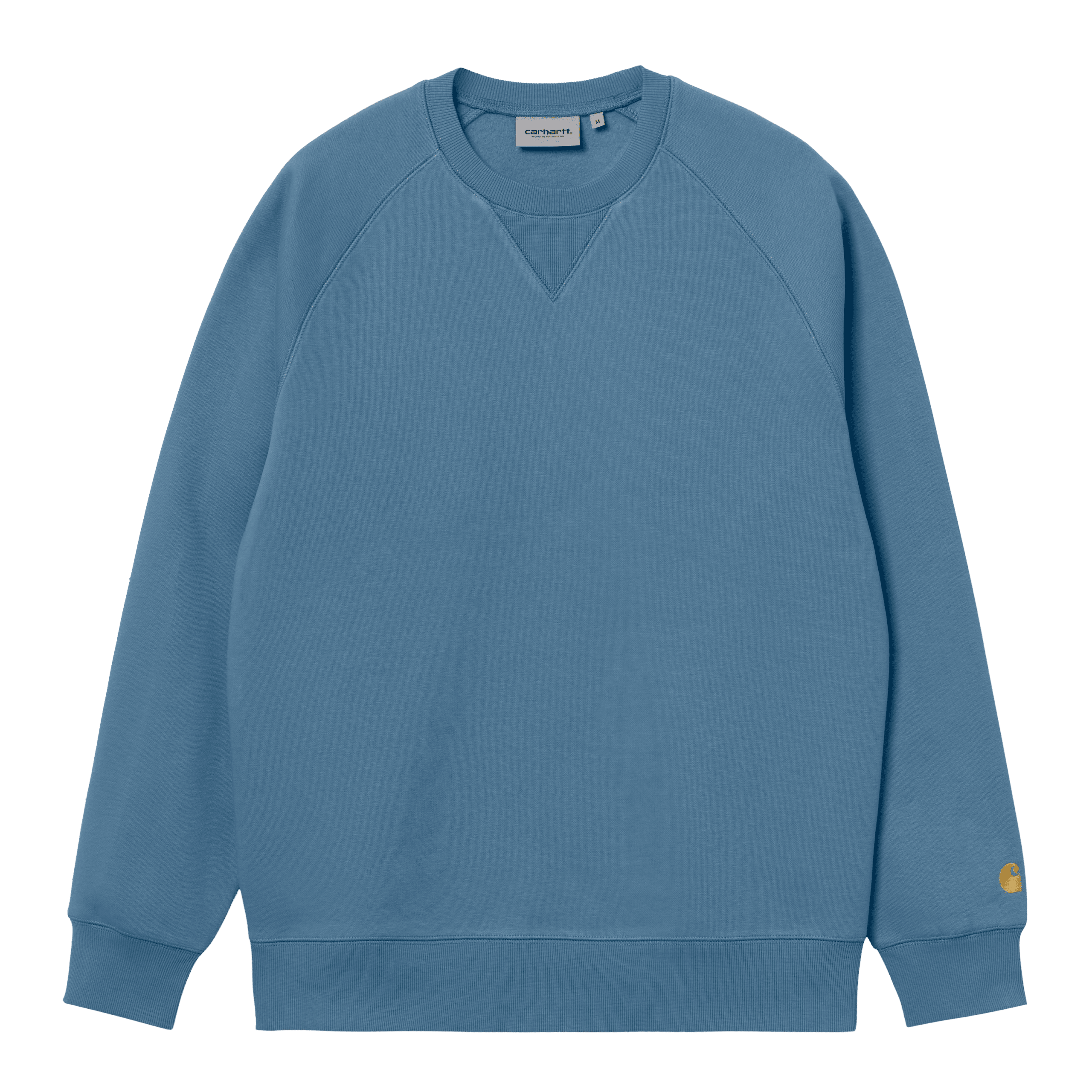 Carhartt WIP Chase Sweat - icy water / gold
