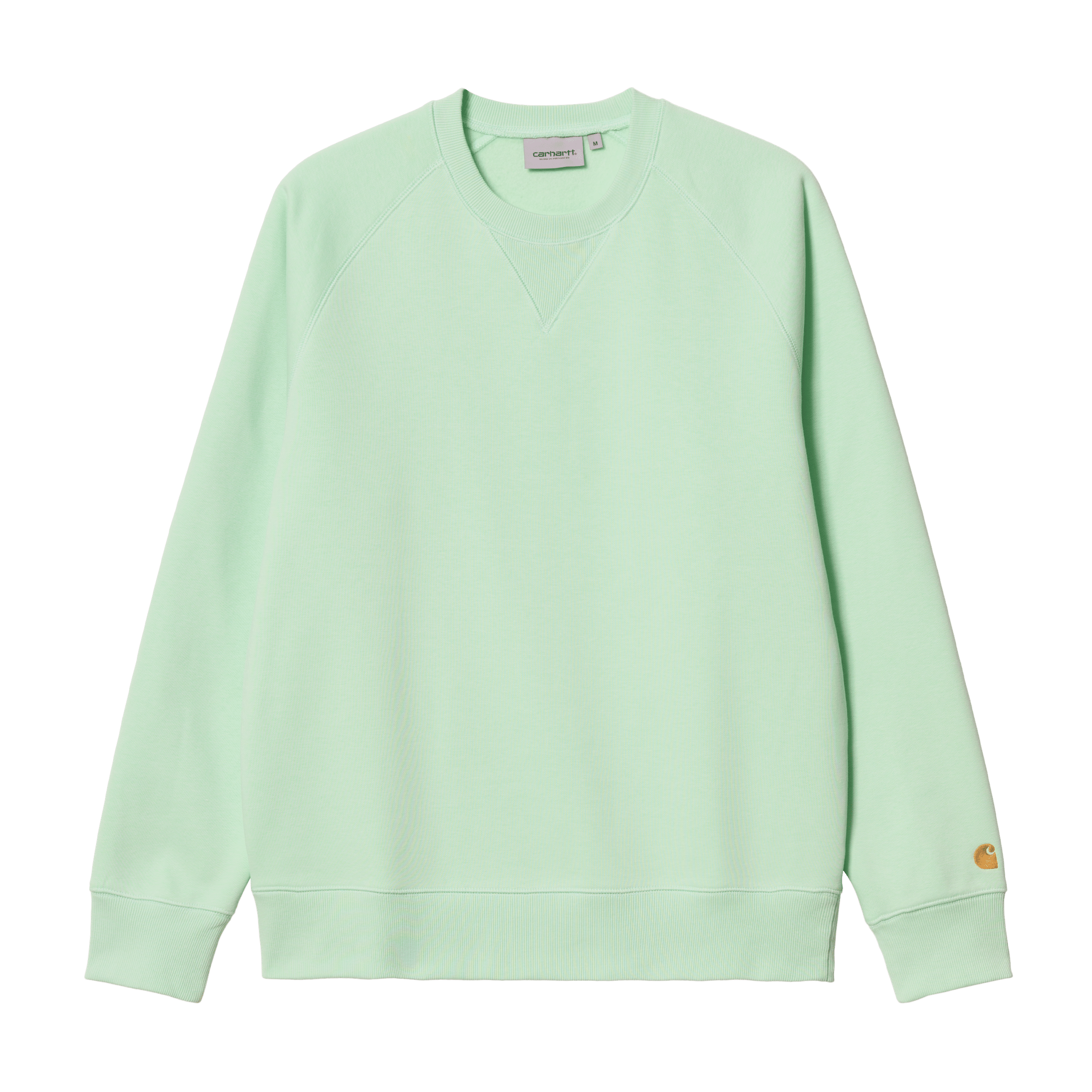 Carhartt WIP Chase Sweat - pale spearmint / gold