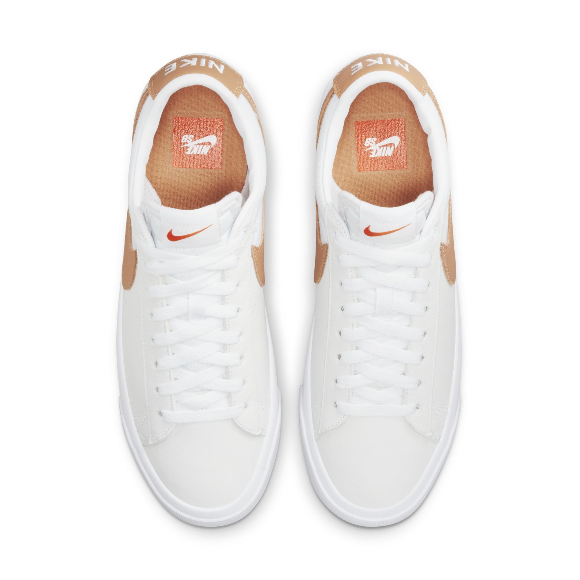 Nike SB Blazer Low Pro GT ISO - white/ light cognac-white – Bild 4
