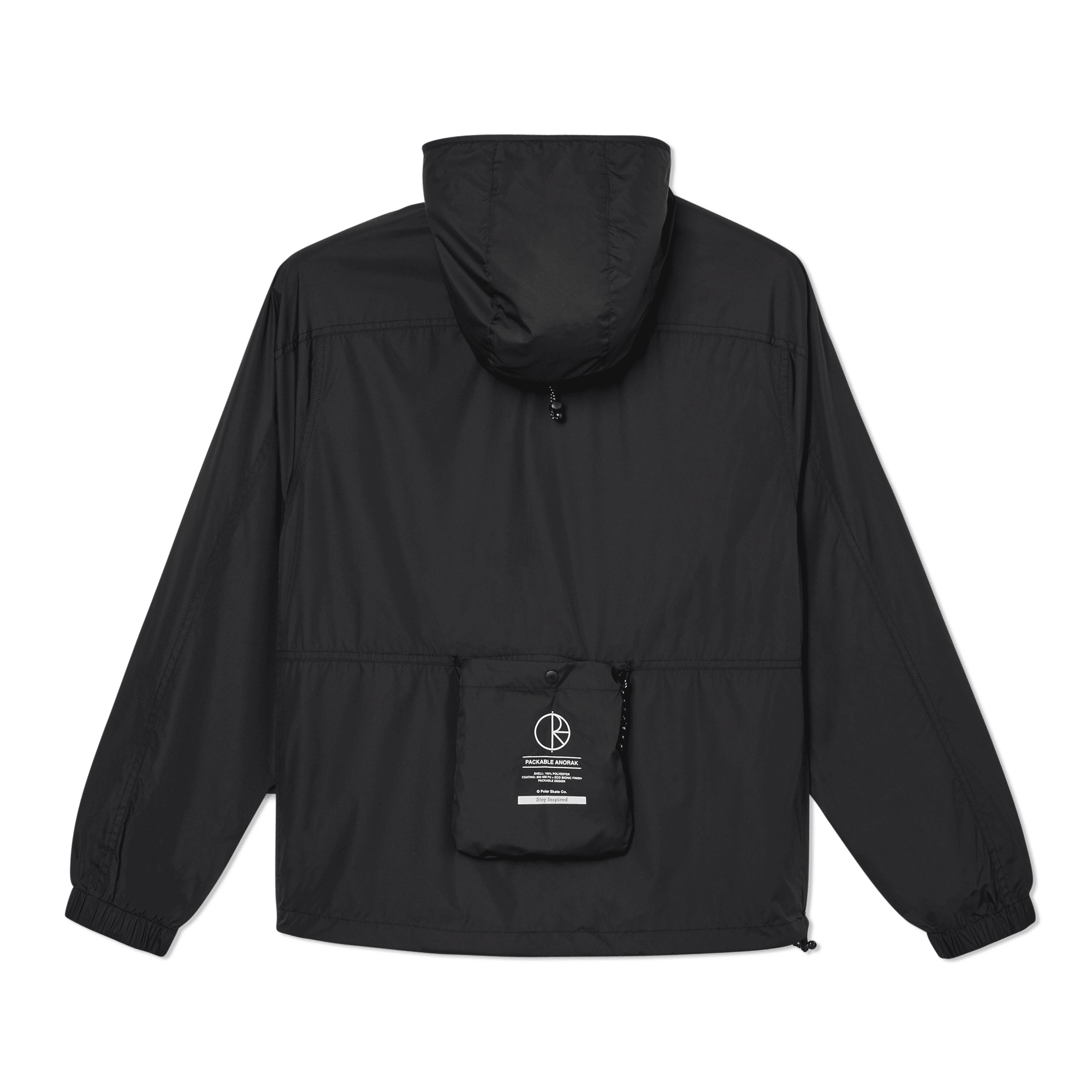 Polar Skate Co. Packable Anorak - black – Bild 4