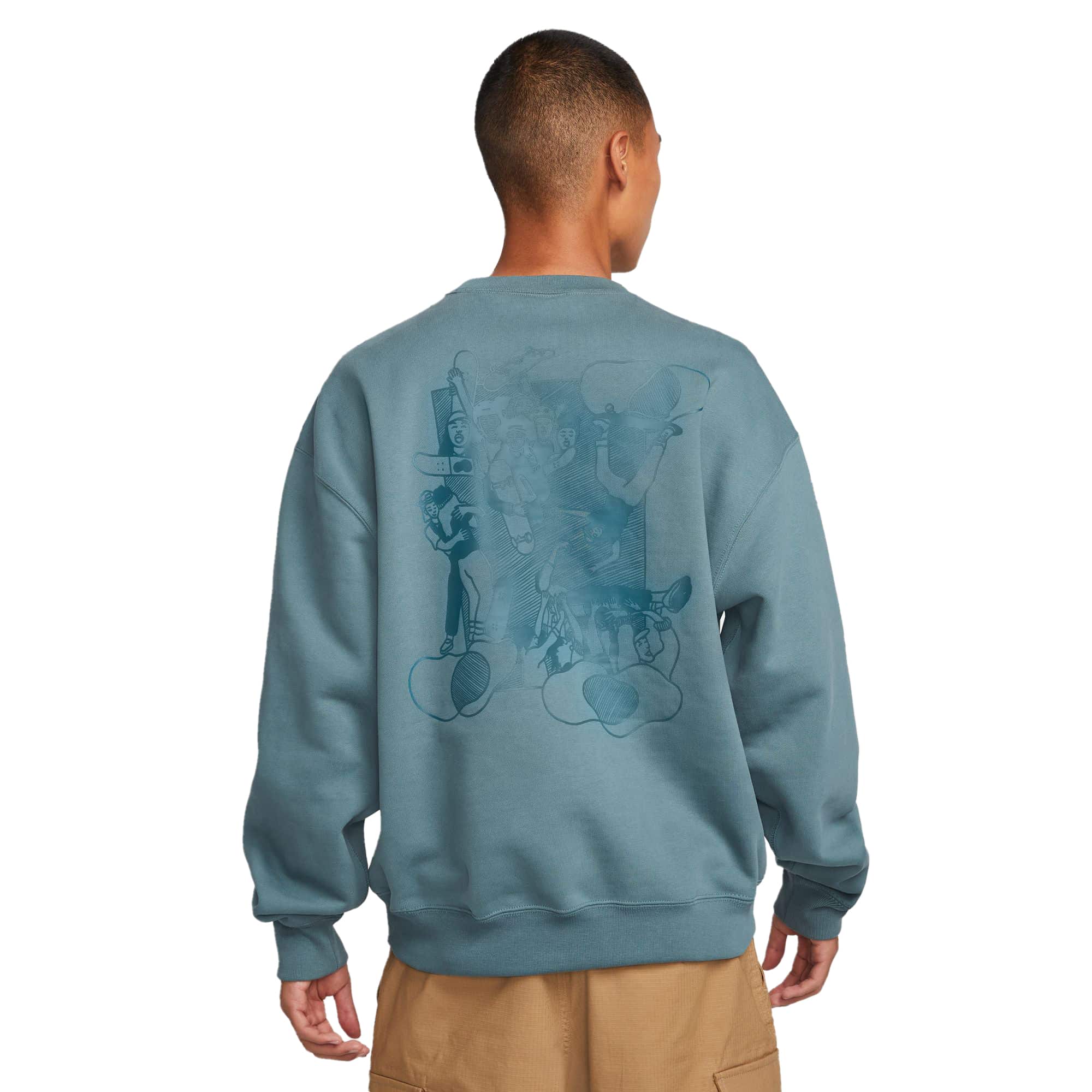 Nike SB X Skate Like A Girl Crewneck - mineral slate – Bild 3