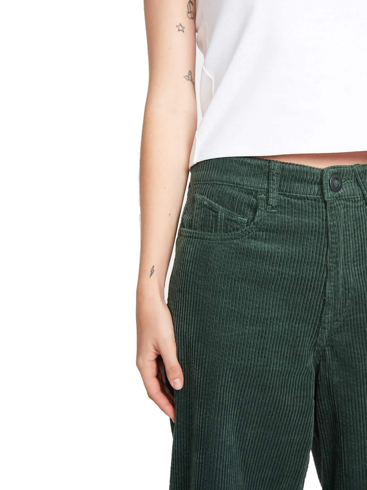 Volcom Weellow Corduroy Pant - dark pine – Bild 3