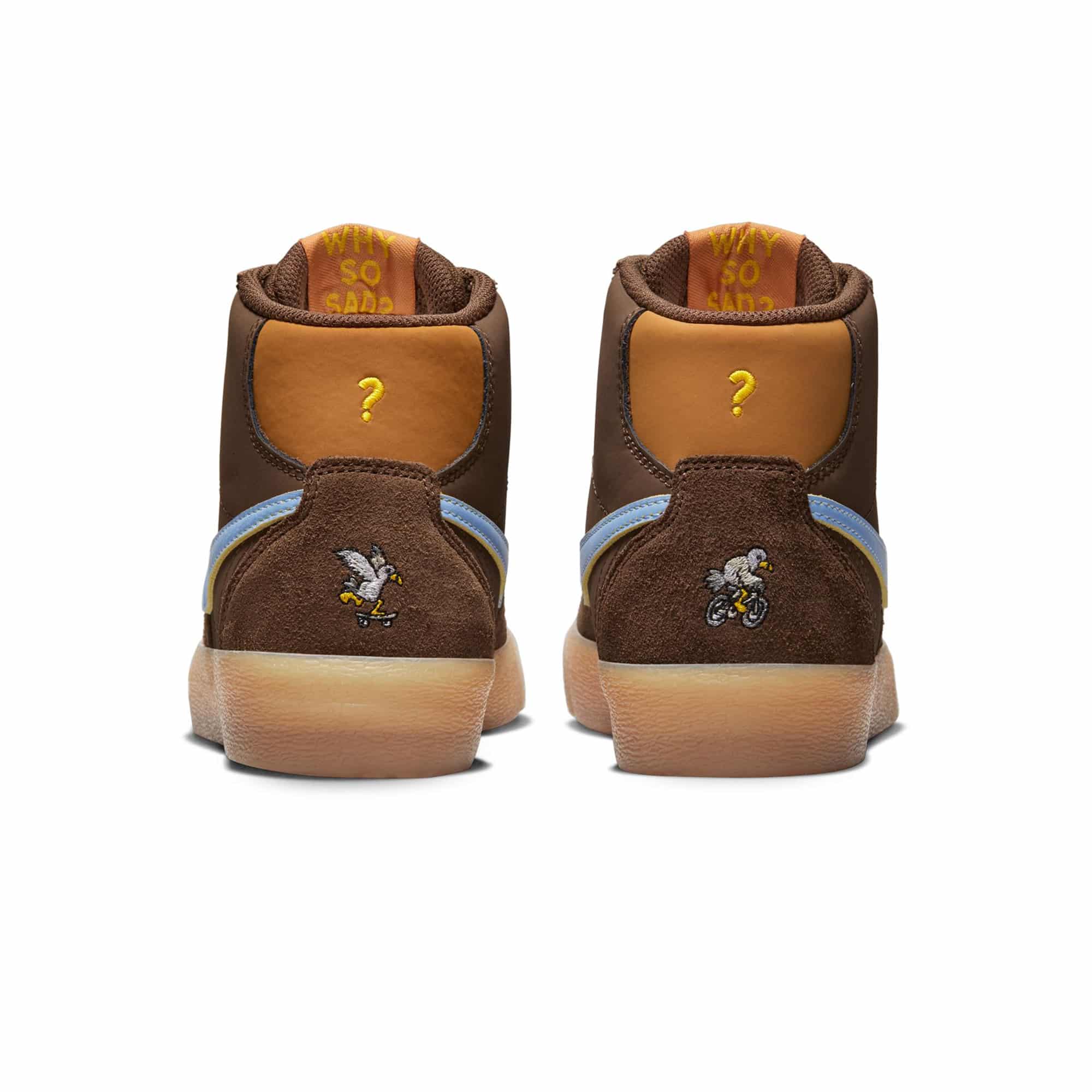 Nike SB WMNS Bruin Hi PRM Why so sad ? - lt chocolate / light blue – Bild 3