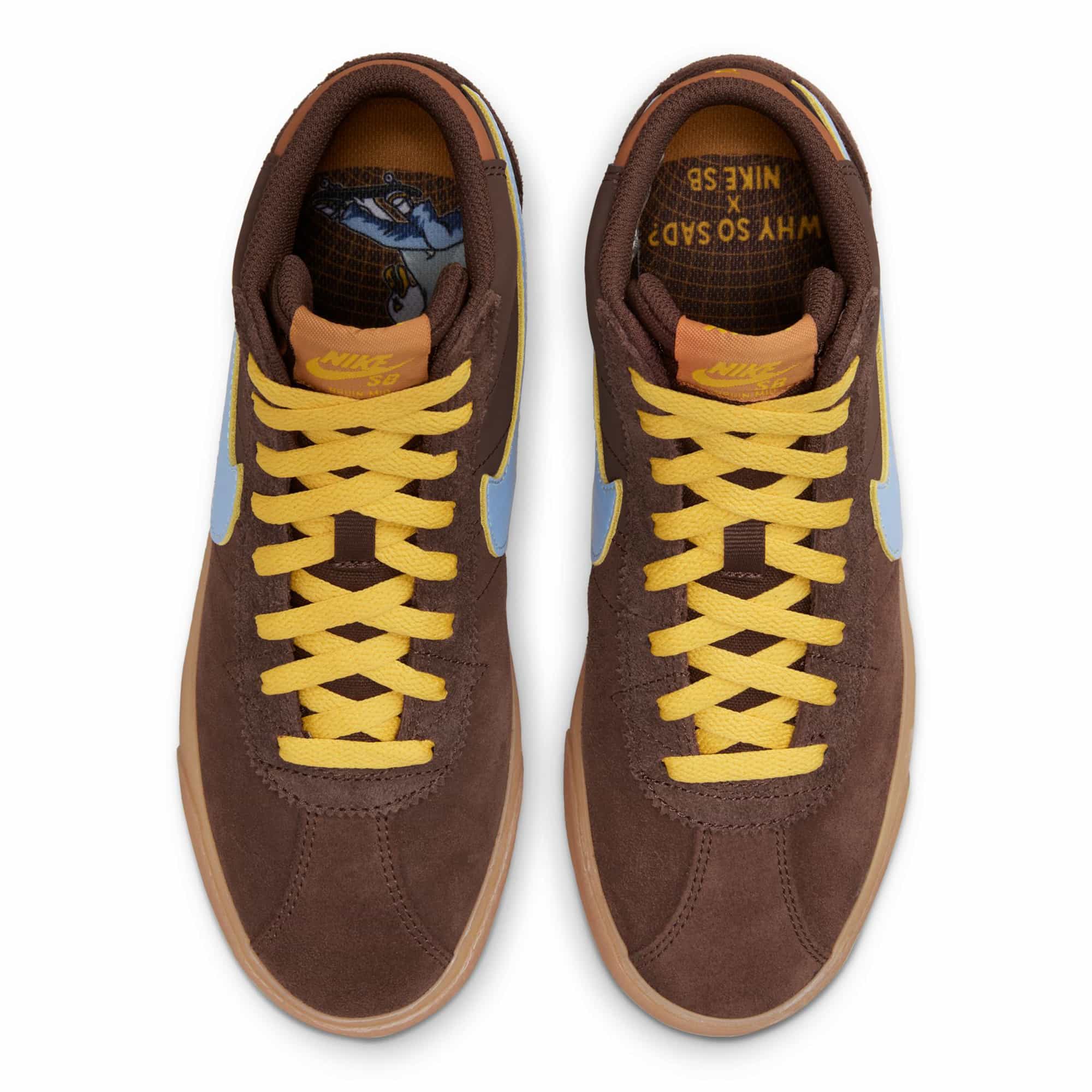 Nike SB WMNS Bruin Hi PRM Why so sad ? - lt chocolate / light blue – Bild 5