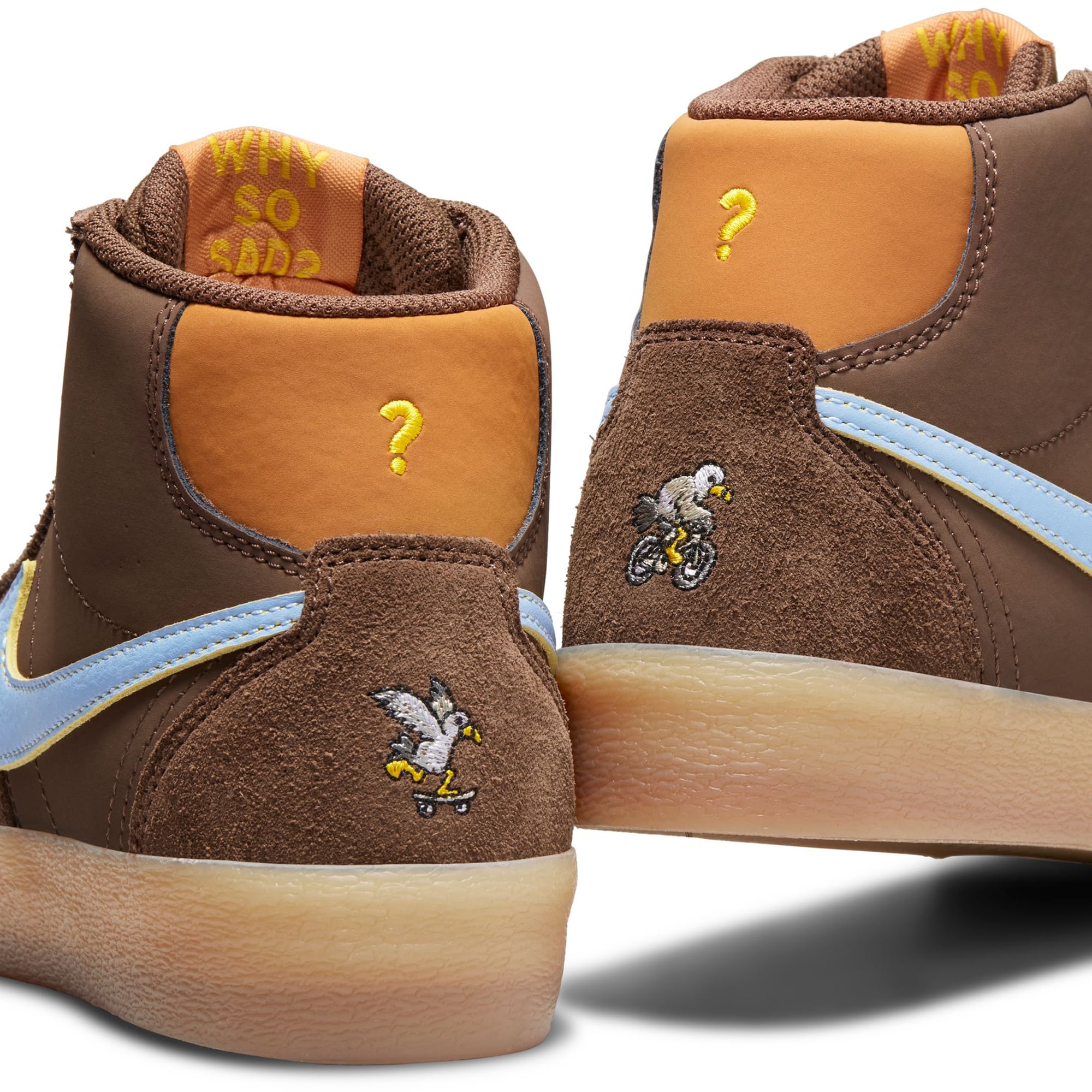 Nike SB WMNS Bruin Hi PRM Why so sad ? - lt chocolate / light blue – Bild 6