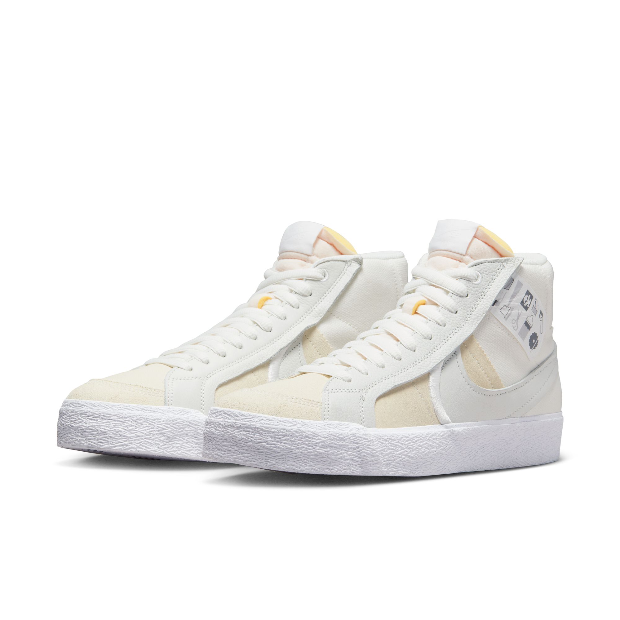 Nike SB Zoom Blazer Mid PRM Plus - summit white/ summit white – Bild 3