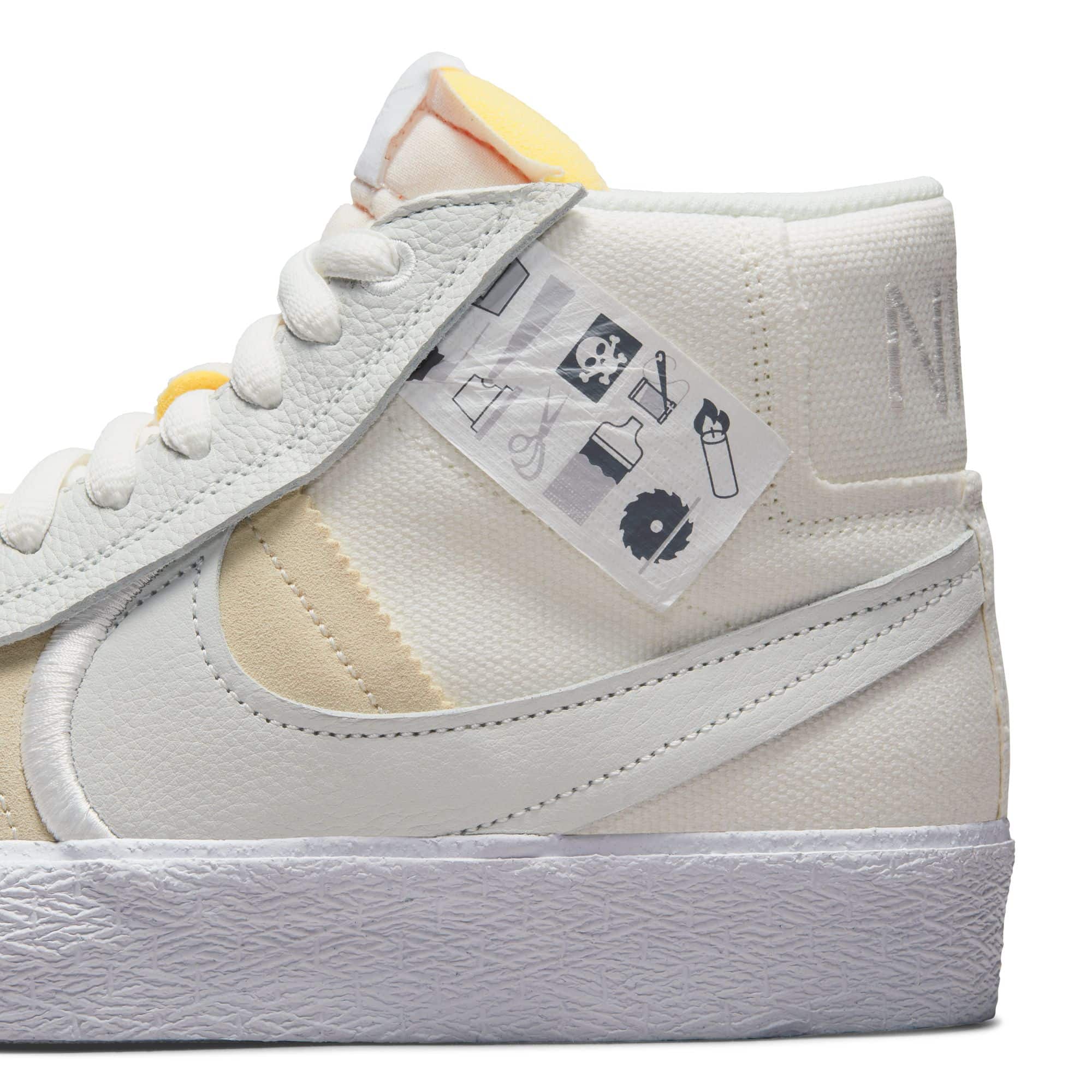 Nike SB Zoom Blazer Mid PRM Plus - summit white/ summit white – Bild 6