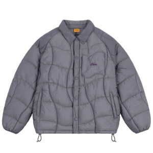 Dime Midweight Wave Puffer Jacket - silver grey