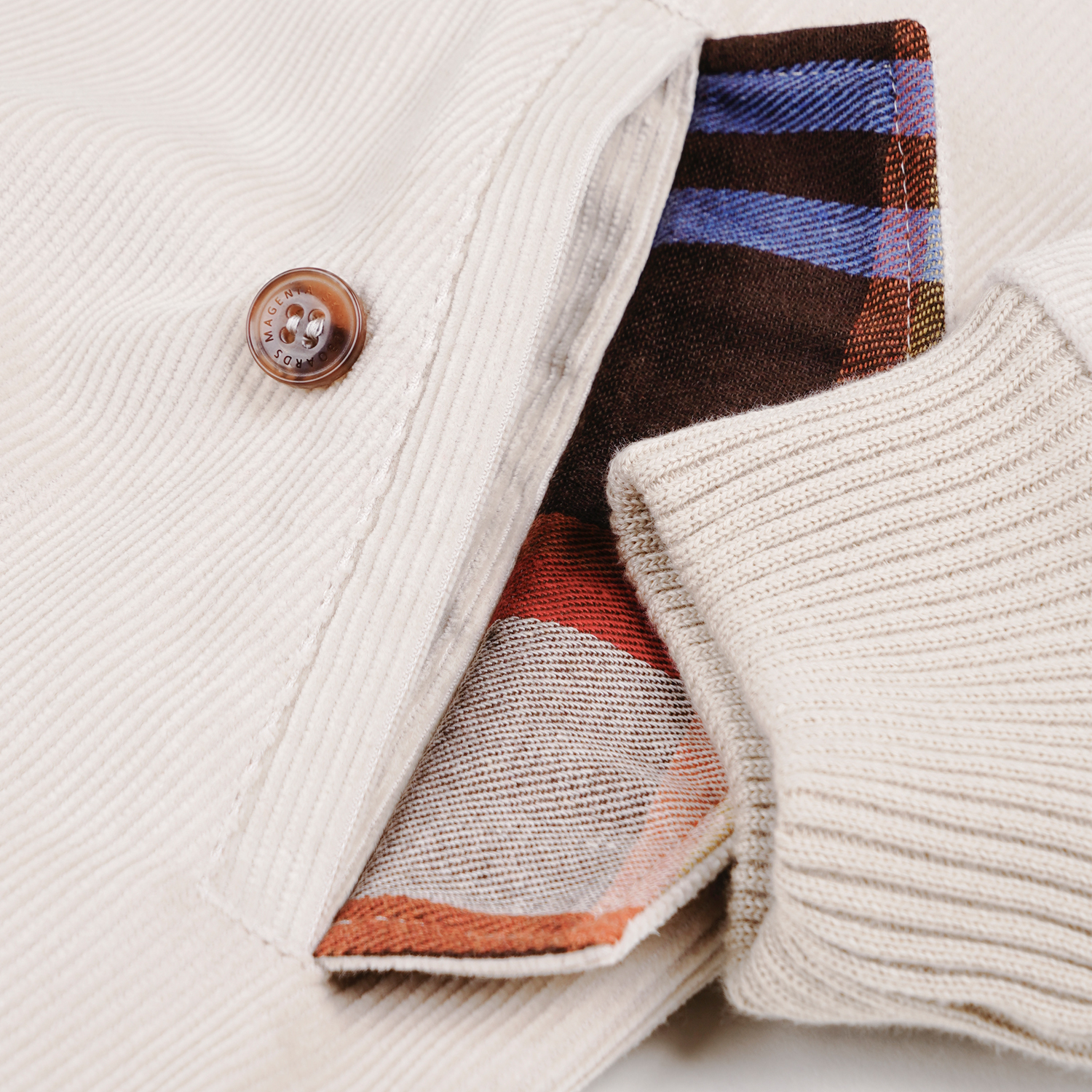 Magenta Skateboards Harrington Corduroy Jacket - cement – Bild 7