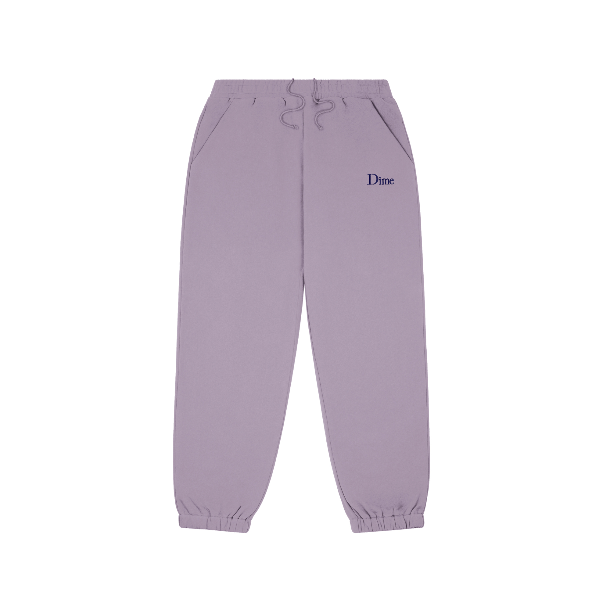Dime Classic Small Logo Sweatpant - plum gray