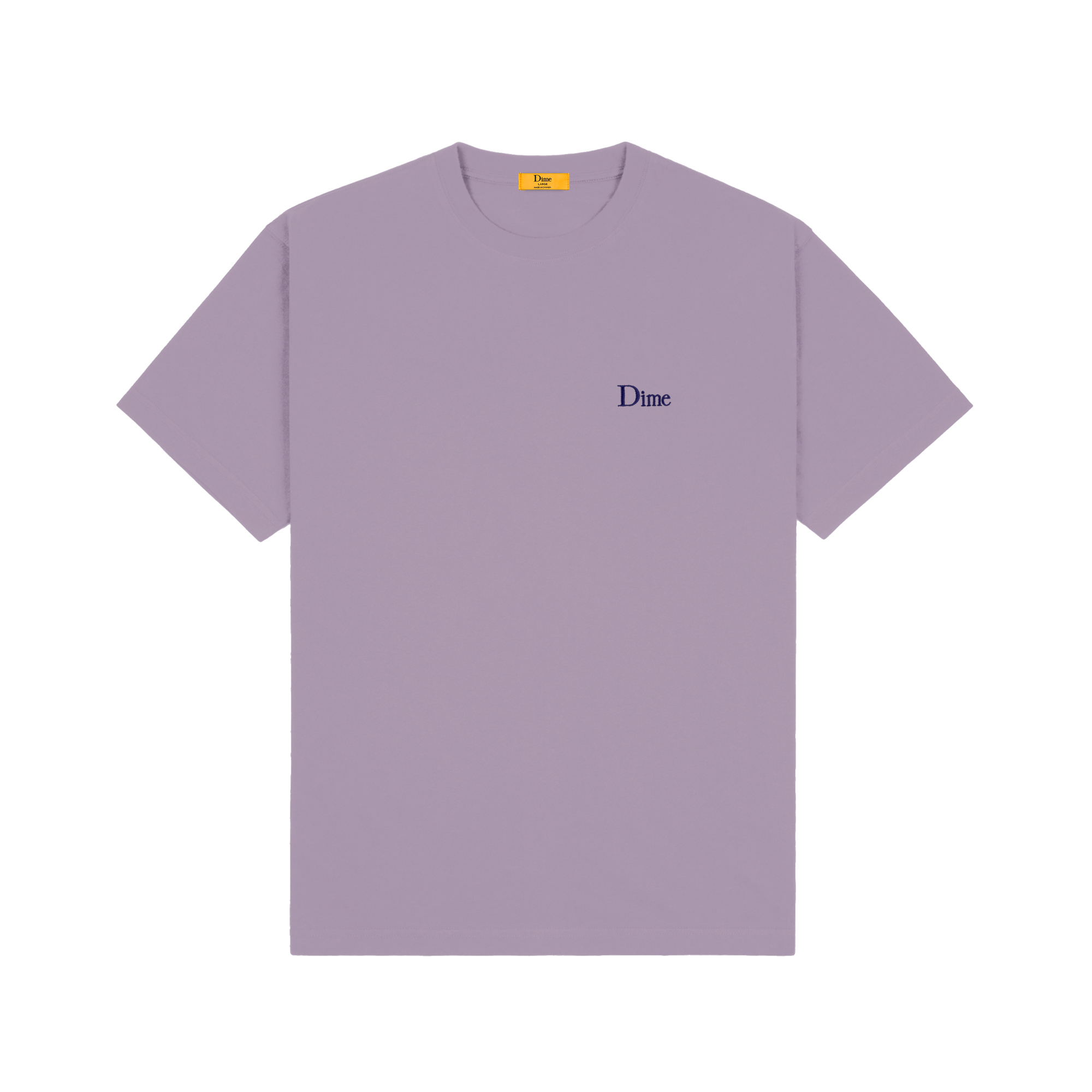 Dime Classic Small Logo Tee - plum gray