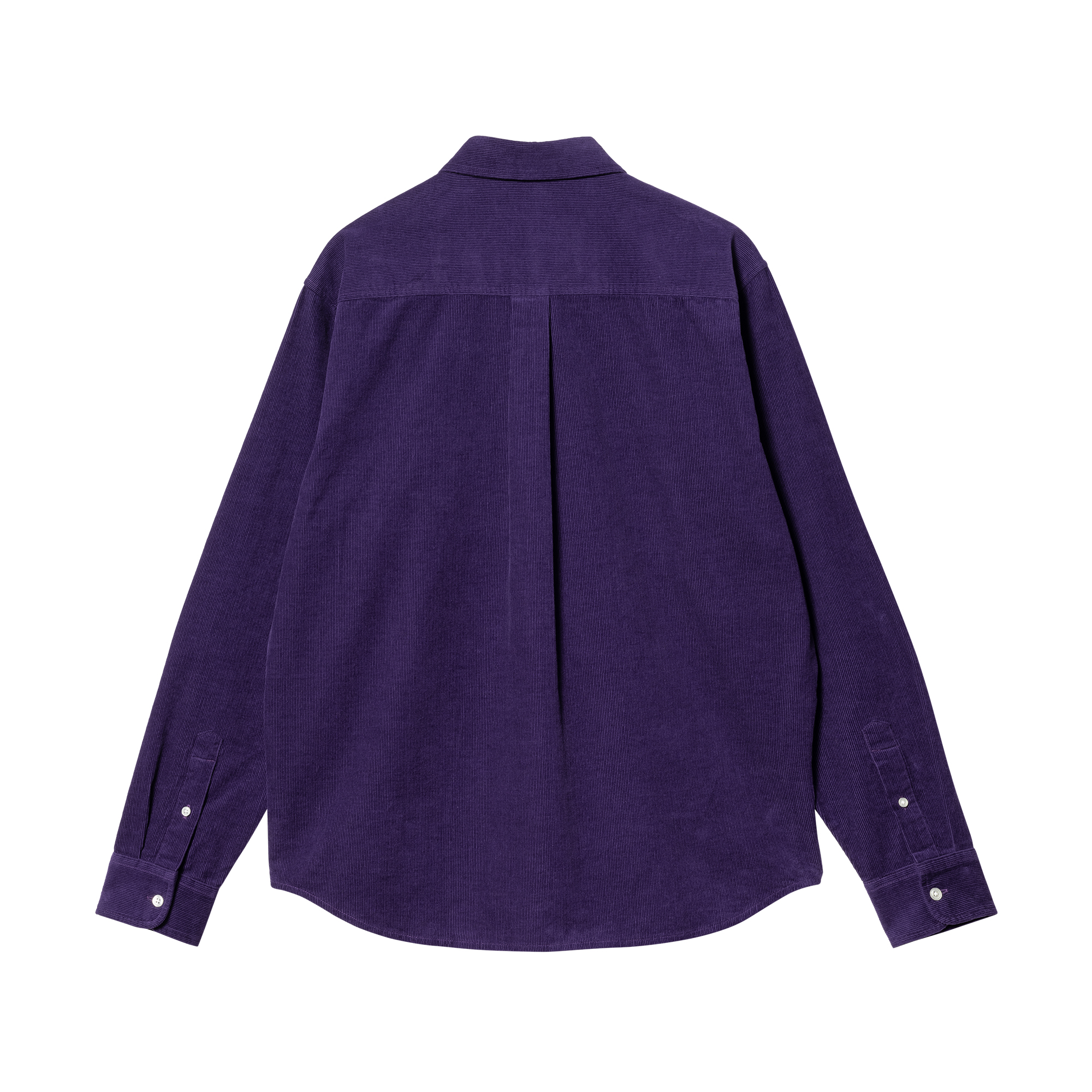 Carhartt WIP Madison L/S Fine Cord - tyrian / black – Bild 3