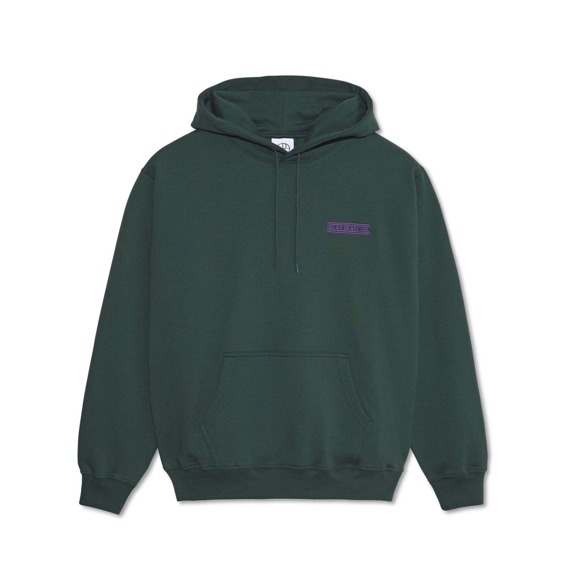 Polar Skate Co. Dave Hoodie Stretch Logo - dark teal