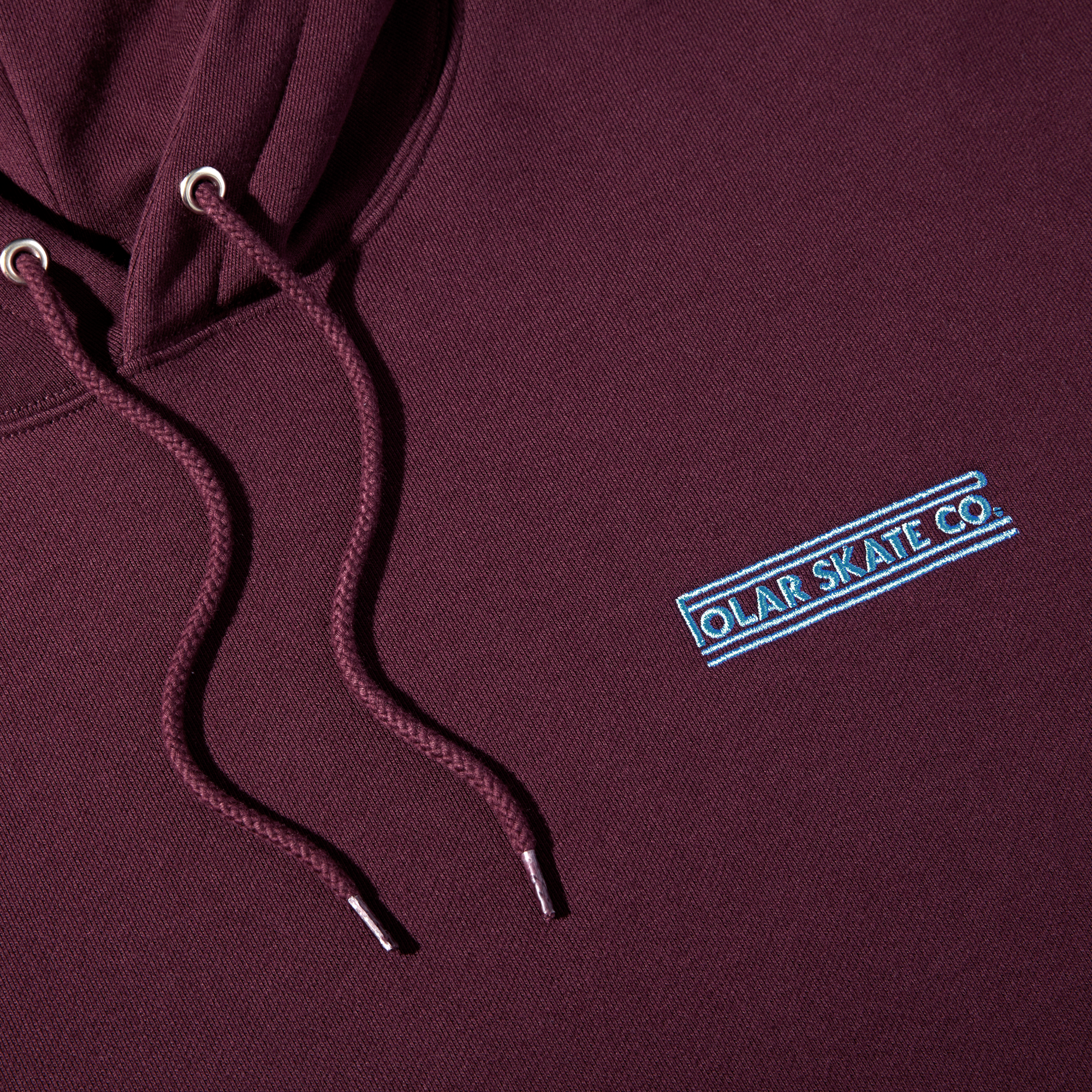 Polar Skate Co. Dave Hoodie Stretch Logo - dark wine – Bild 4