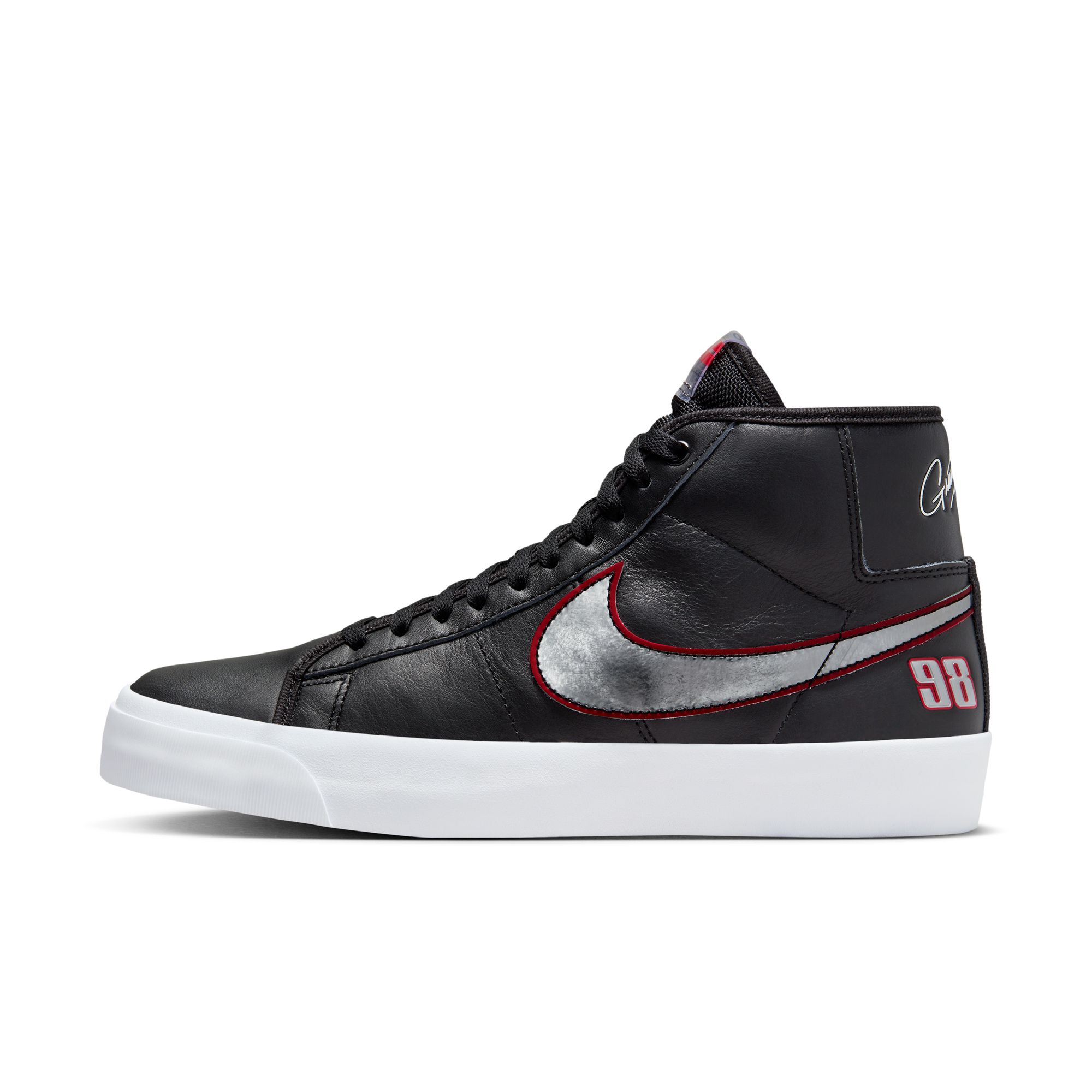 Nike SB Zoom Blazer Mid Pro GT - black/ metallic silver – Bild 3