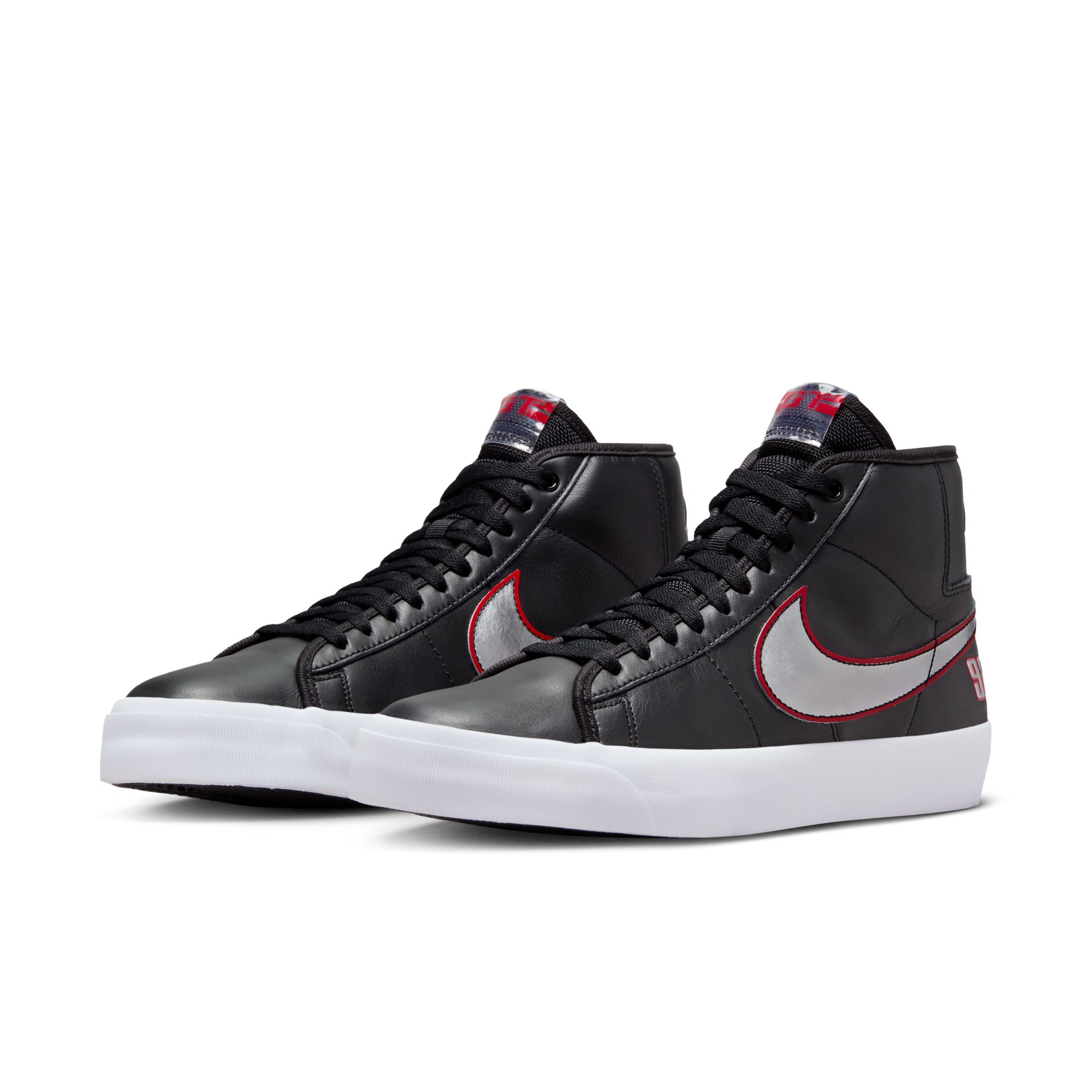 Nike SB Zoom Blazer Mid Pro GT - black/ metallic silver – Bild 4