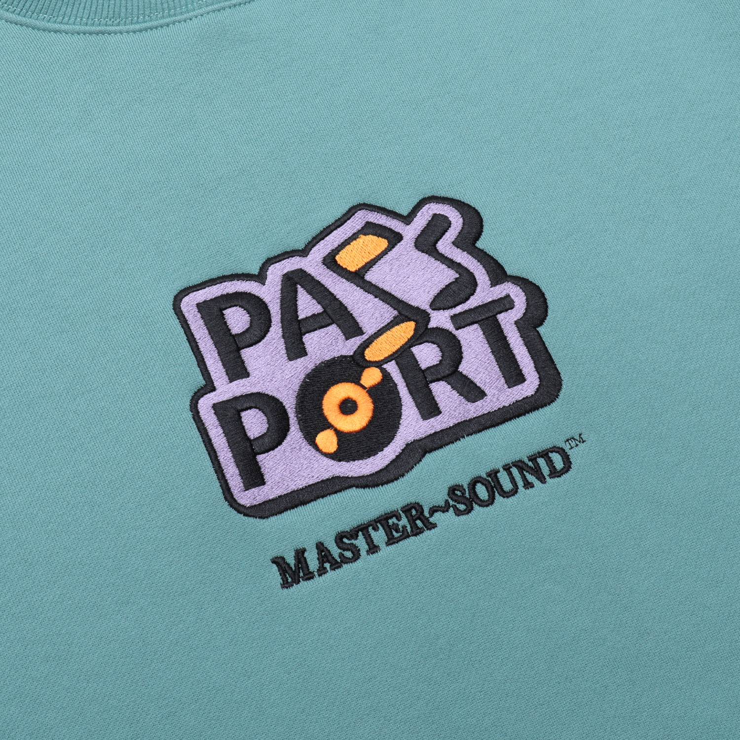 Pass~Port Master Sound Embroidered Crew - teal – Bild 3