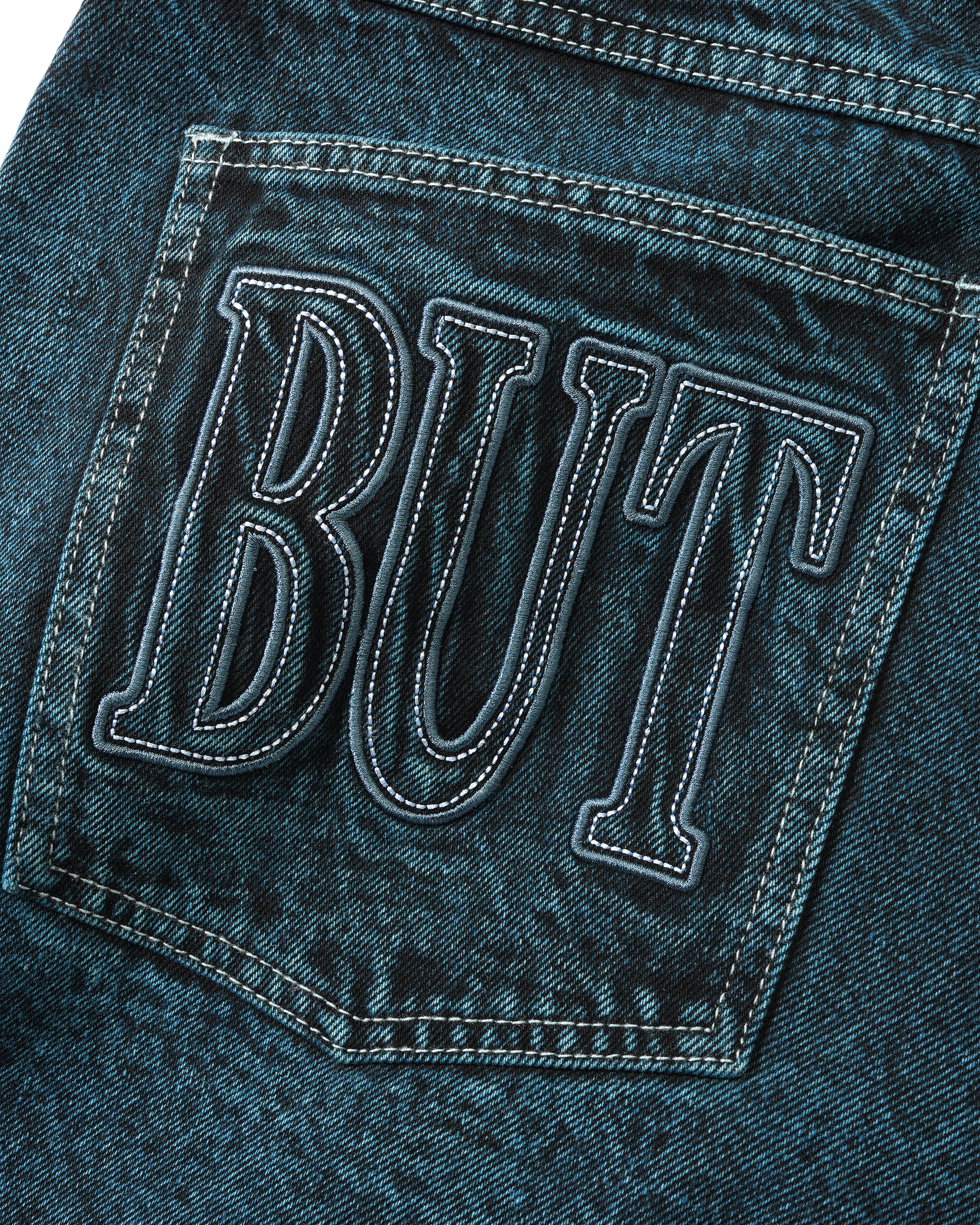 Buttergoods Applique Denim Shorts - acid indigo – Bild 4
