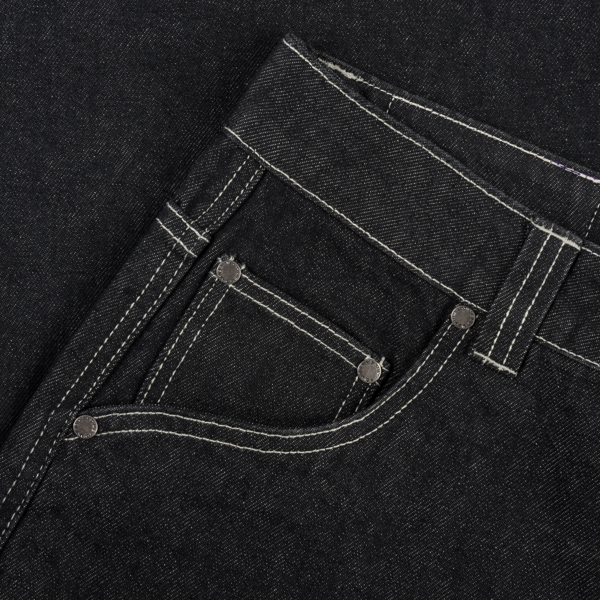 Dime Classic Baggy Denim Pants - black washed – Bild 4