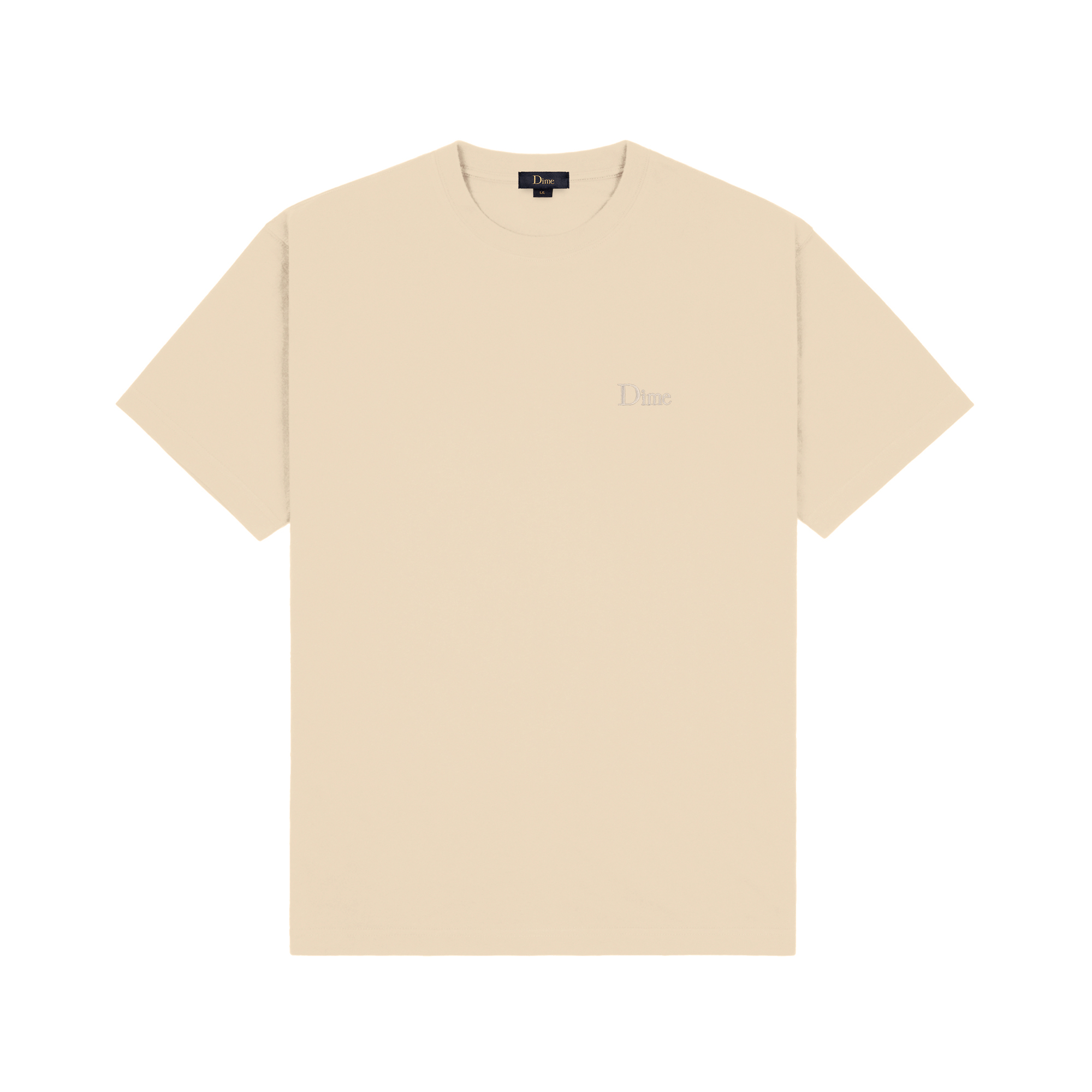 Dime Classic Small Logo Tee - fog