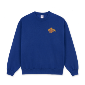 Polar Skate Co. Dave Crewneck Graph - egyptian blue