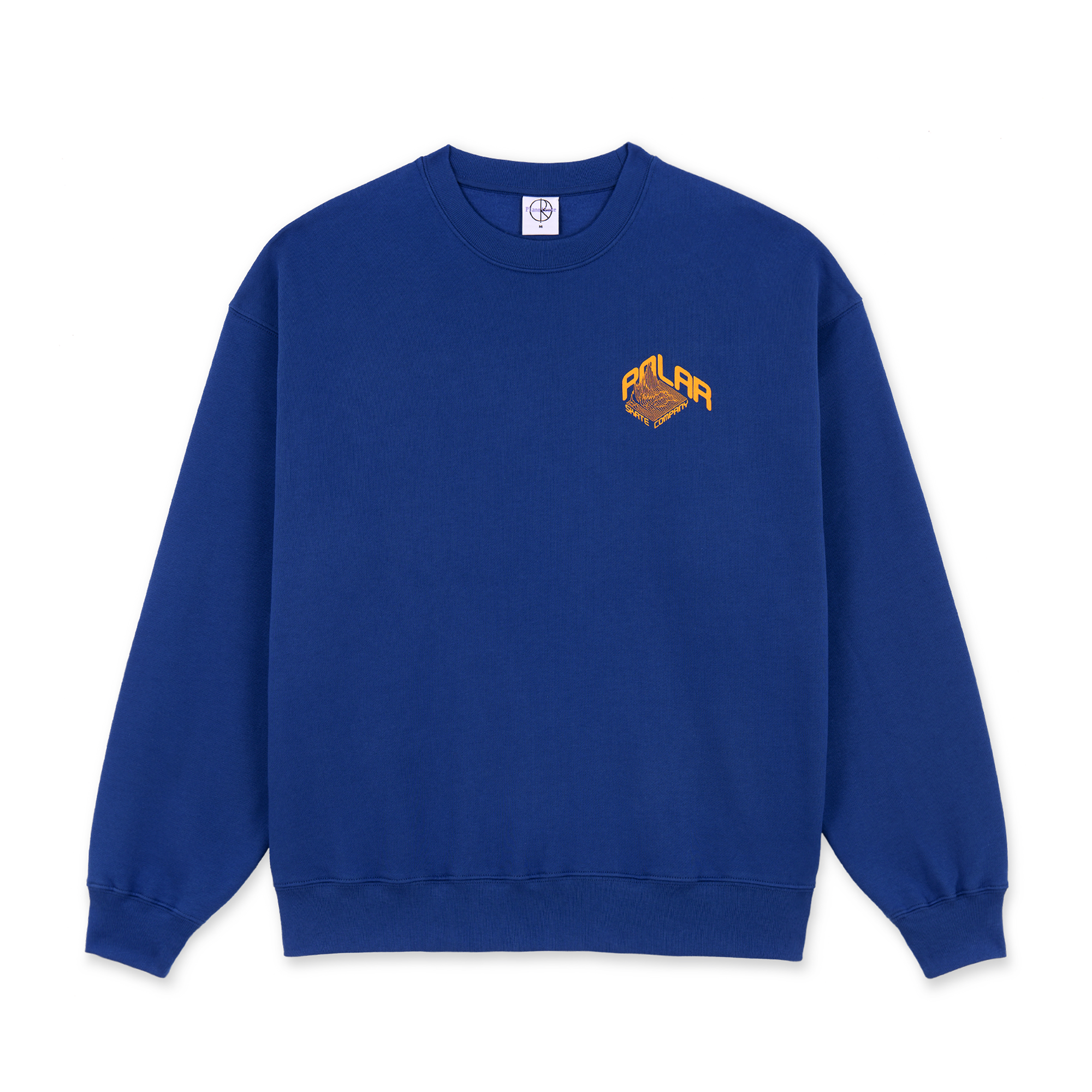 Polar Skate Co. Dave Crewneck Graph - egyptian blue