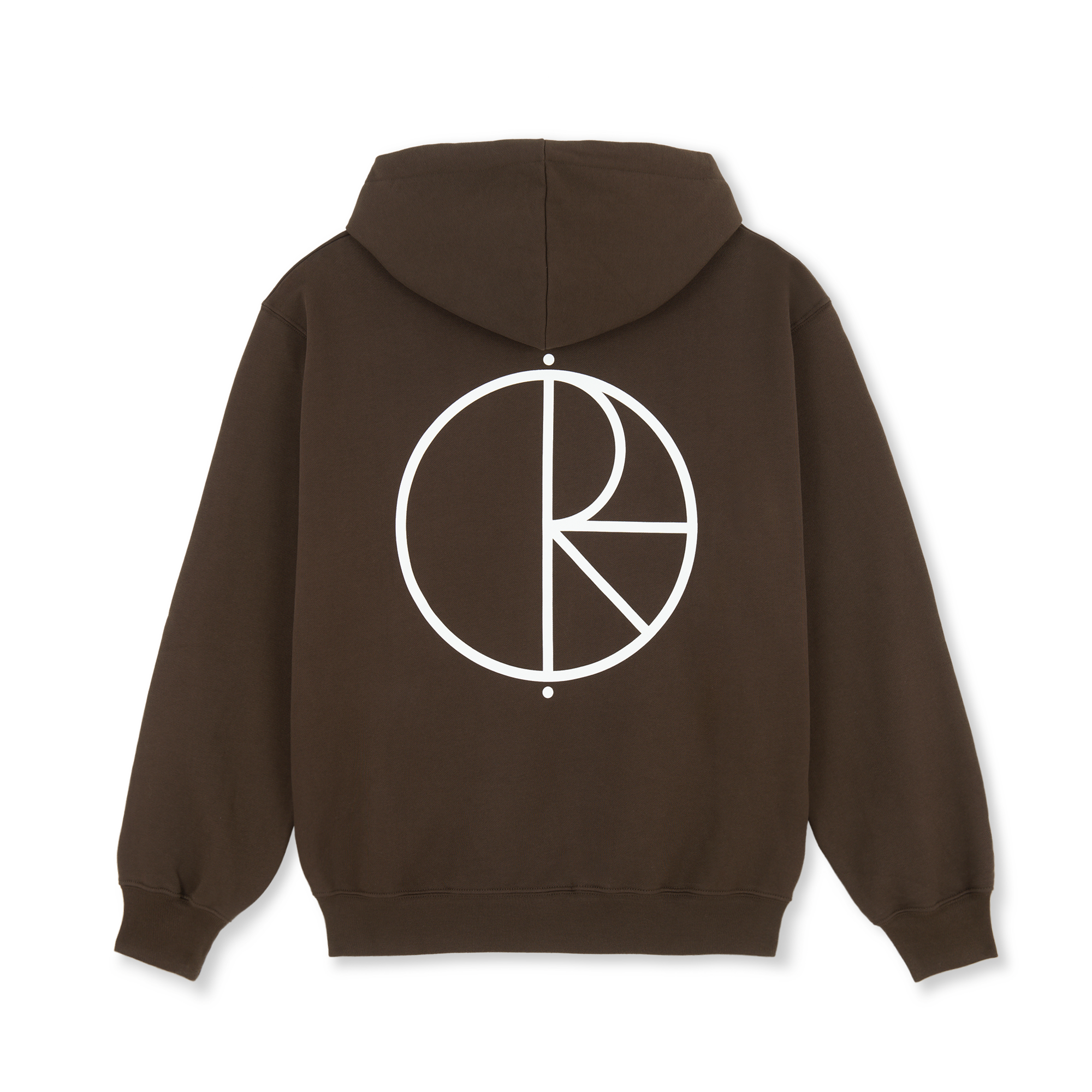 Polar Skate Co. Dave Hoodie Stroke Logo - chocolate