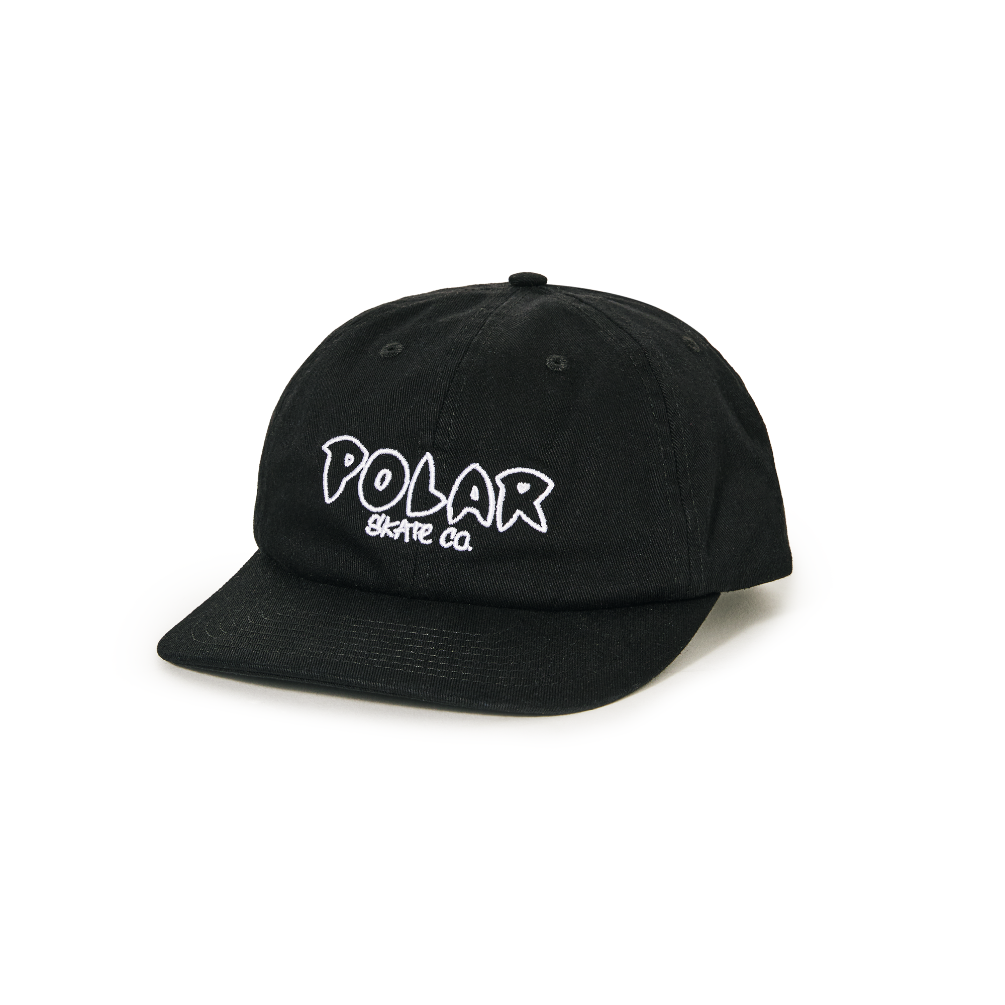 Polar Skate Co. Michael Cap Outline Logo - black