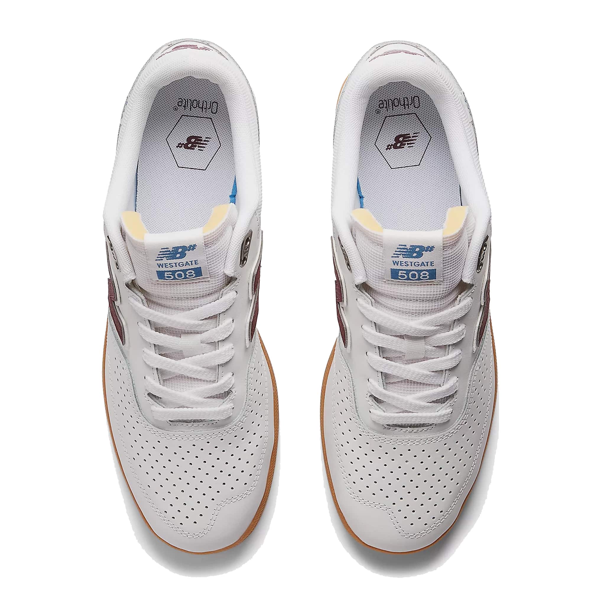New Balance Numeric 508 Brandon Westgate - white burgundy – Bild 5