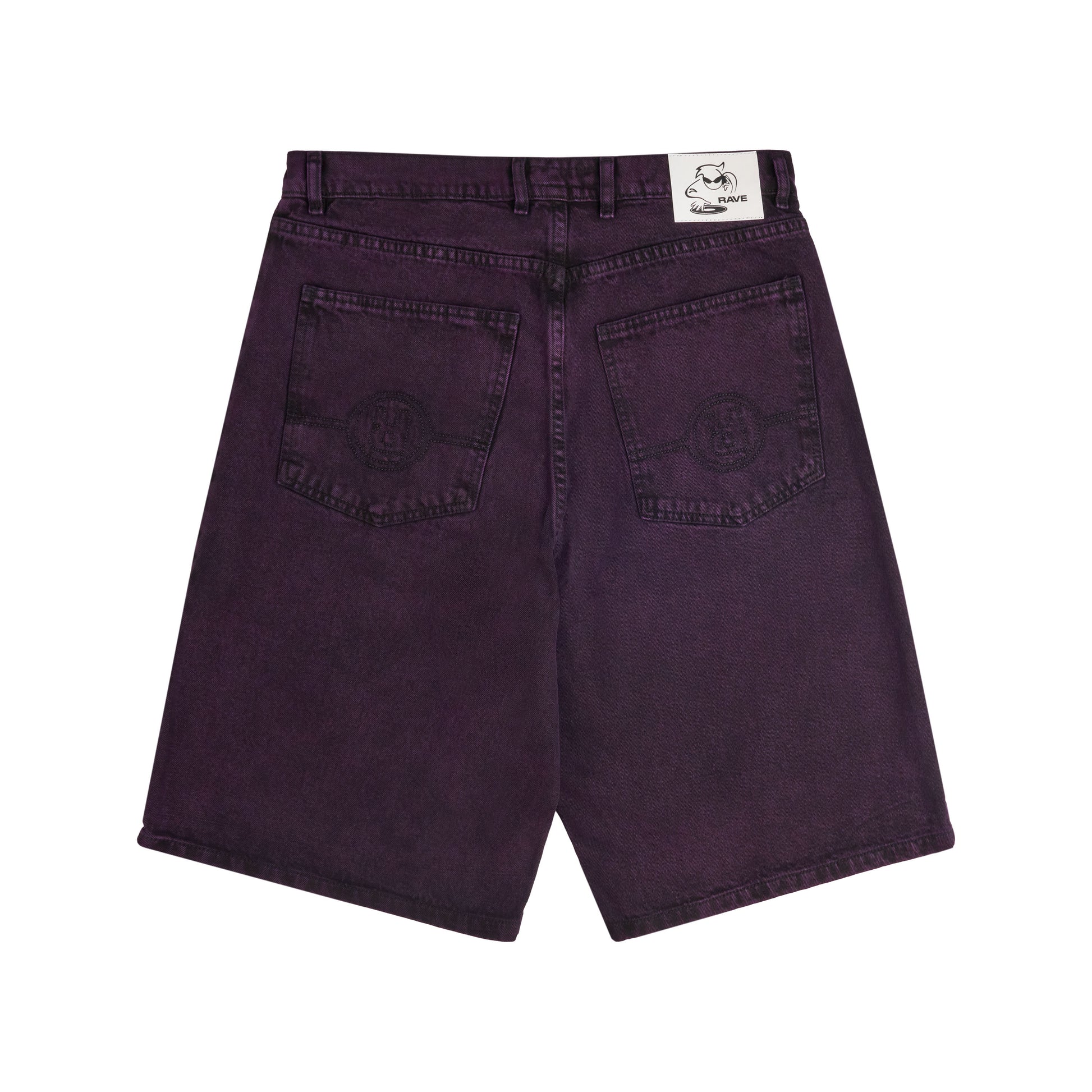Rave Skateboards Tres Gros Denim Short - purple – Bild 3