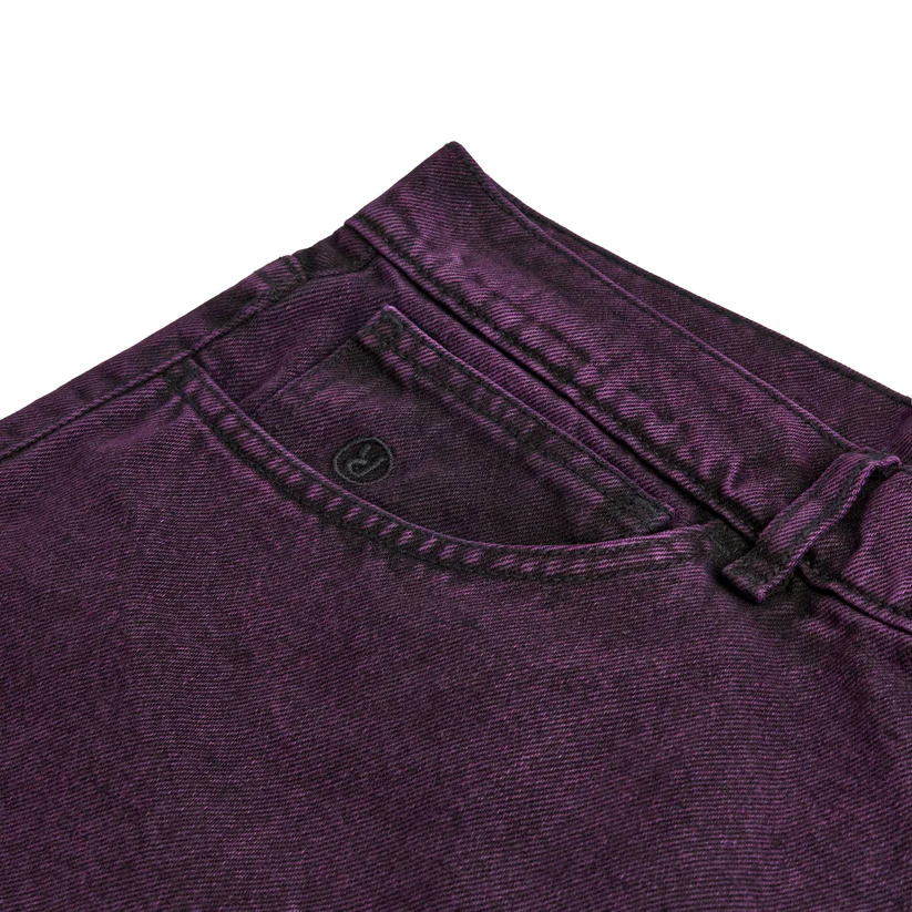 Rave Skateboards Tres Gros Denim Short - purple – Bild 5