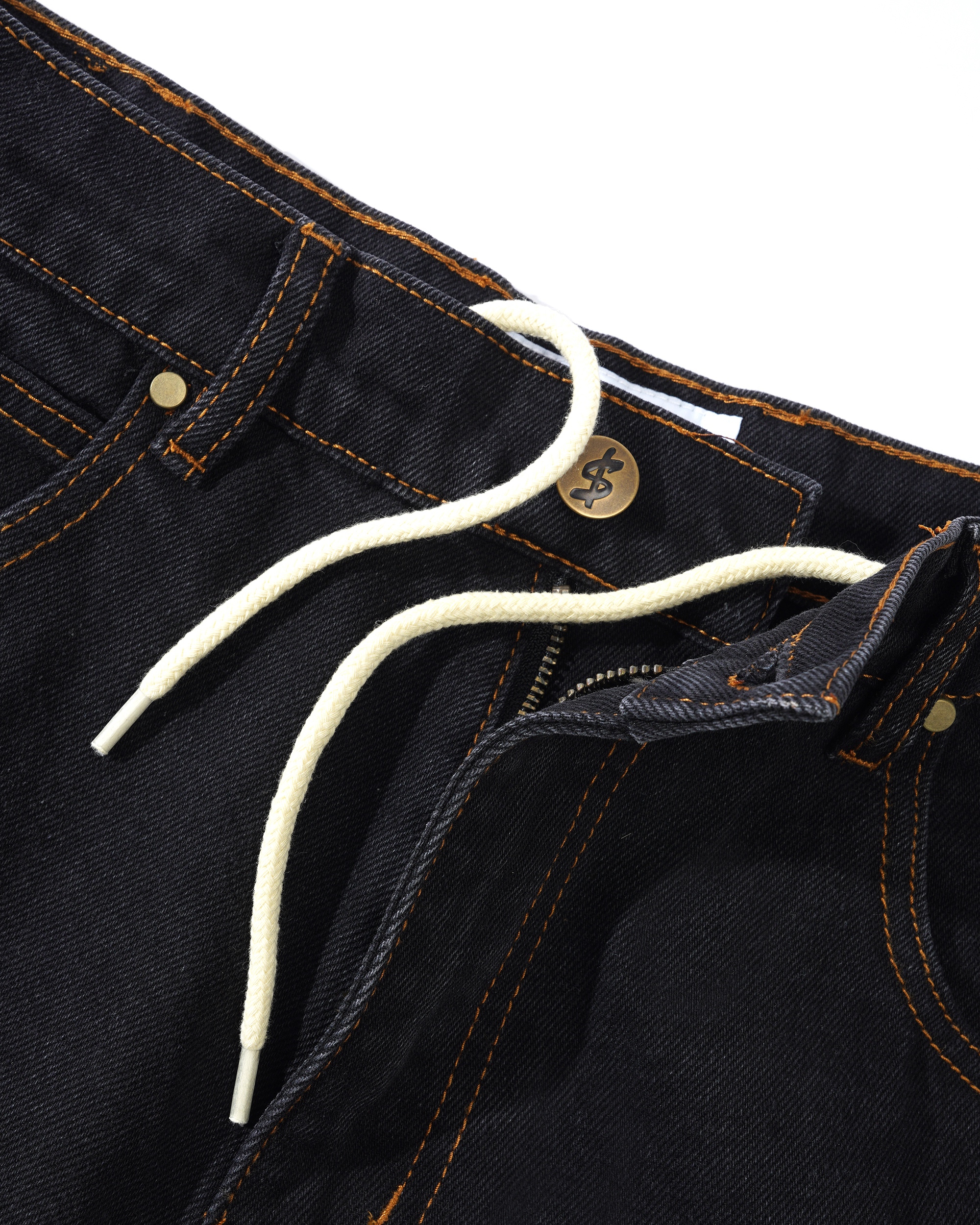 Cash Only Logo Baggy Denim Jeans - washed black – Bild 6