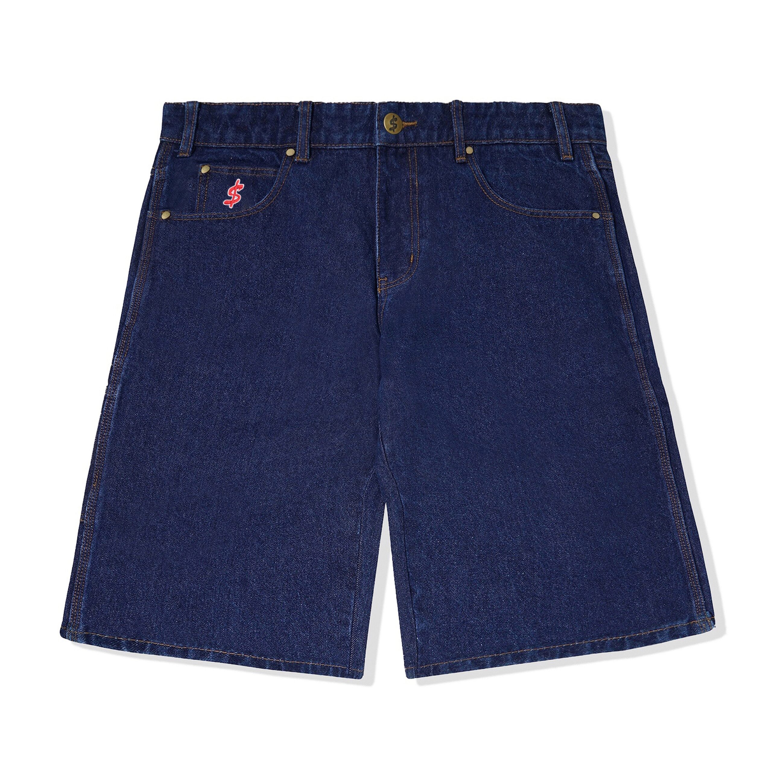 Cash Only Logo Denim Shorts - raw indigo – Bild 3