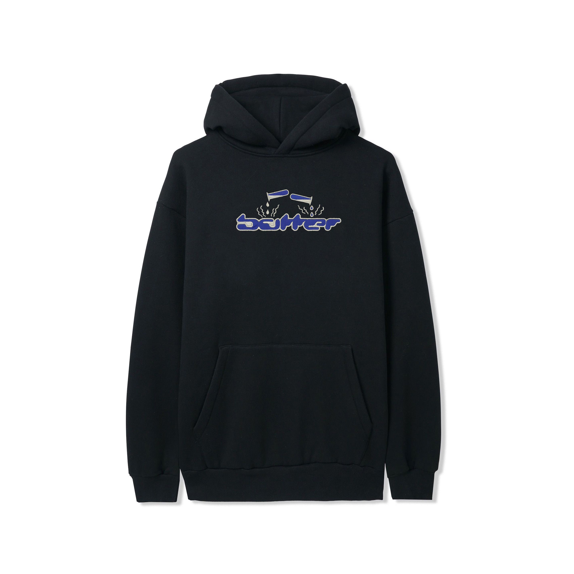 Buttergoods Corrosive Applique Hoodie - black