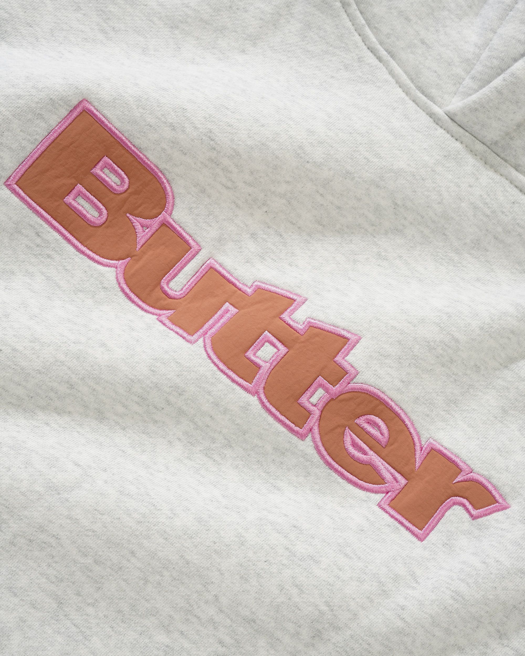 Buttergoods Nylon Logo Applique Hood - ash – Bild 3