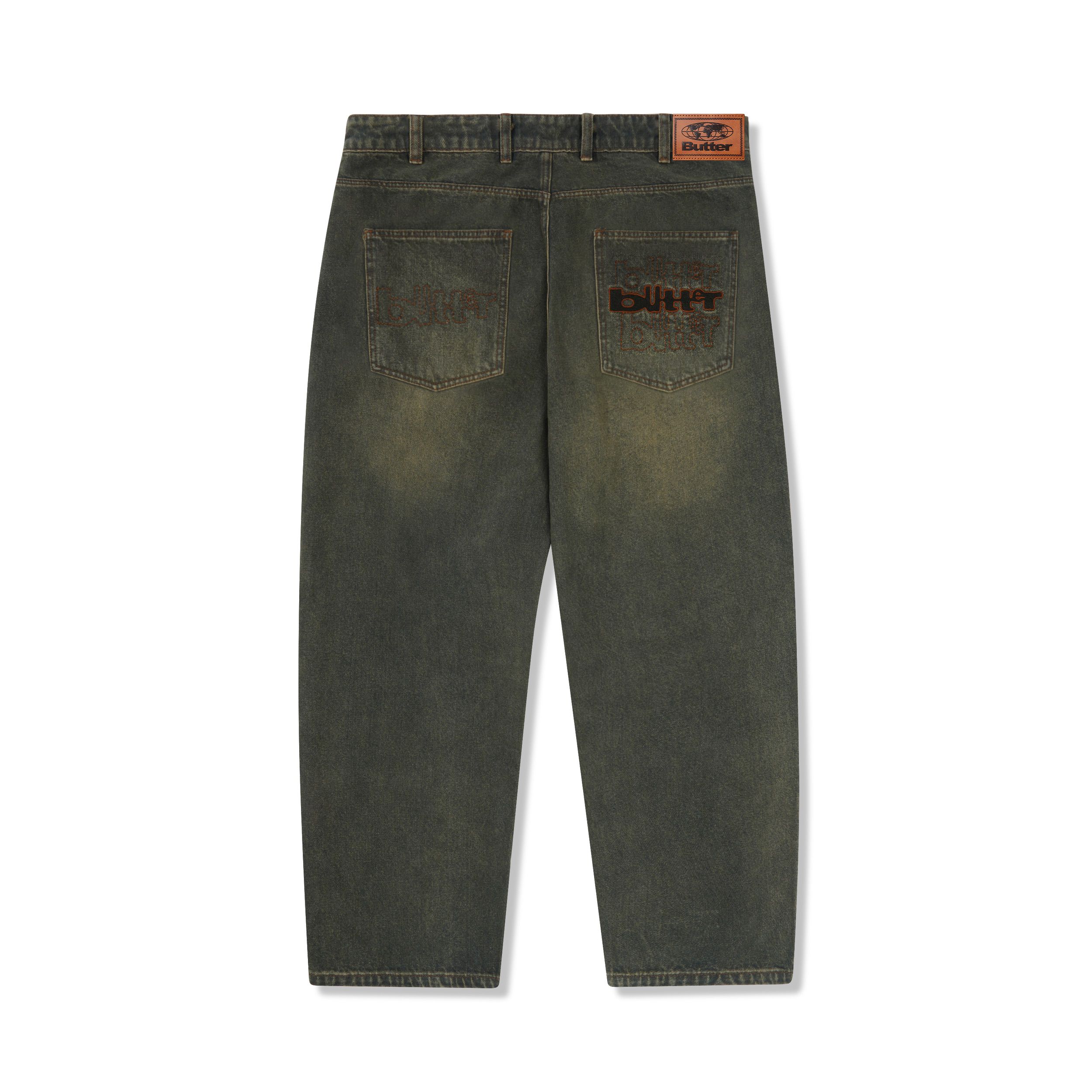 Buttergoods Warped Denim Pant - dirty wash indigo – Bild 3