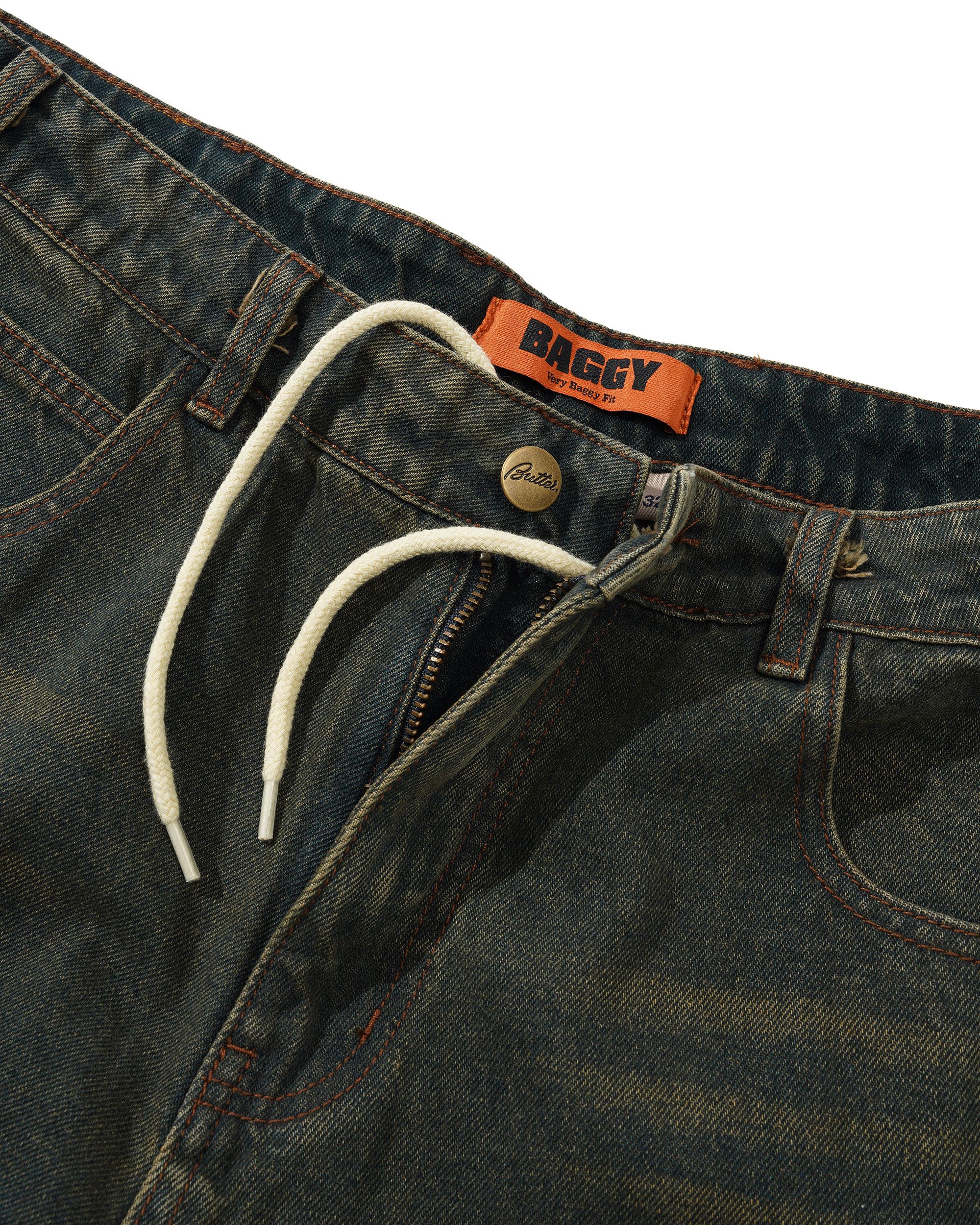 Buttergoods Warped Denim Pant - dirty wash indigo – Bild 6