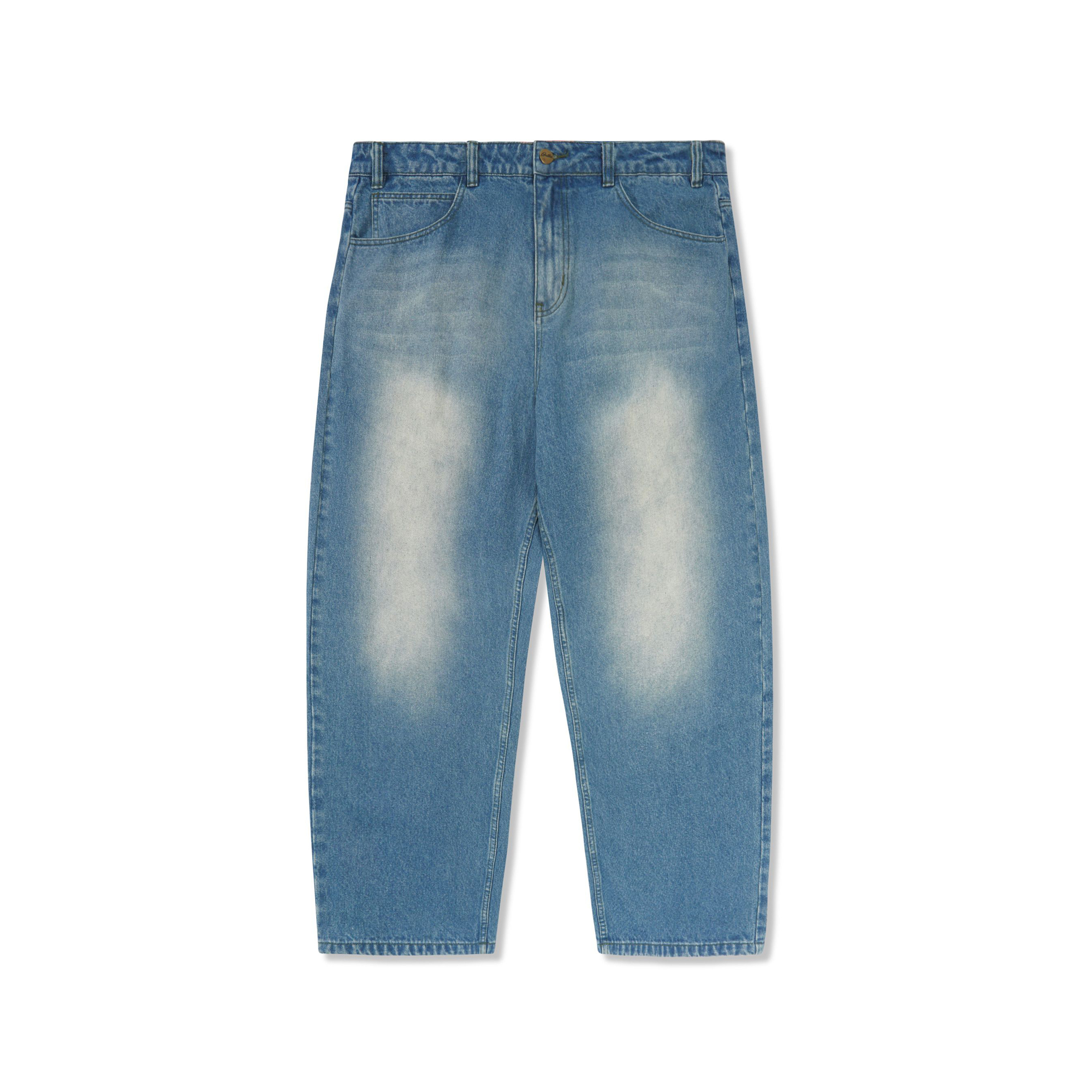 Buttergoods Warped Denim Pant - washed mid blue