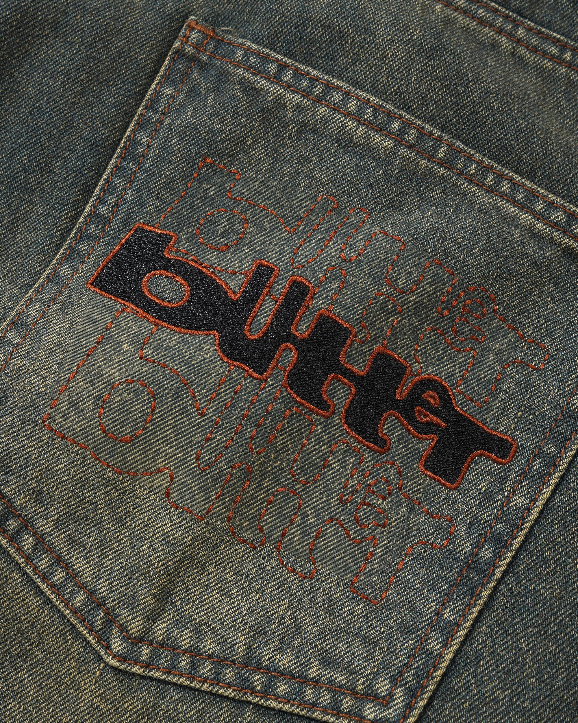 Buttergoods Warped Denim Short - dirty wash indigo – Bild 4